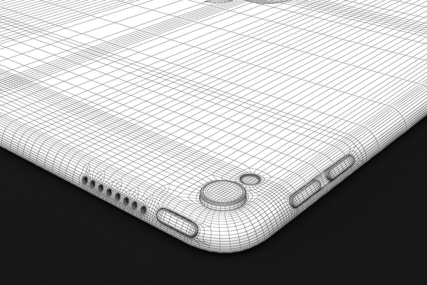 iPad Pro 10-5 2017 All Color with Pencil Low-poly 3D model_78