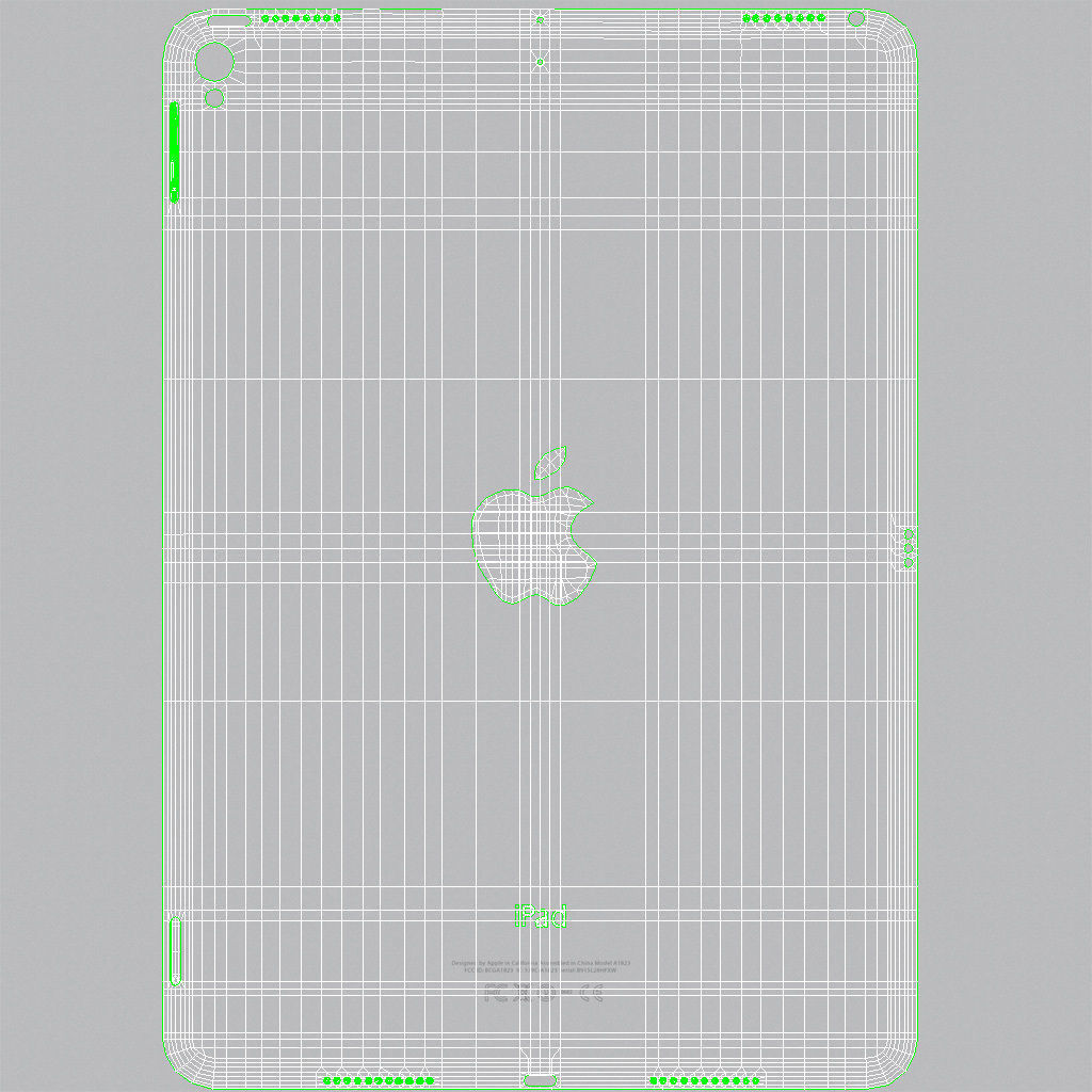 iPad Pro 10-5 2017 All Color with Pencil Low-poly 3D model_31