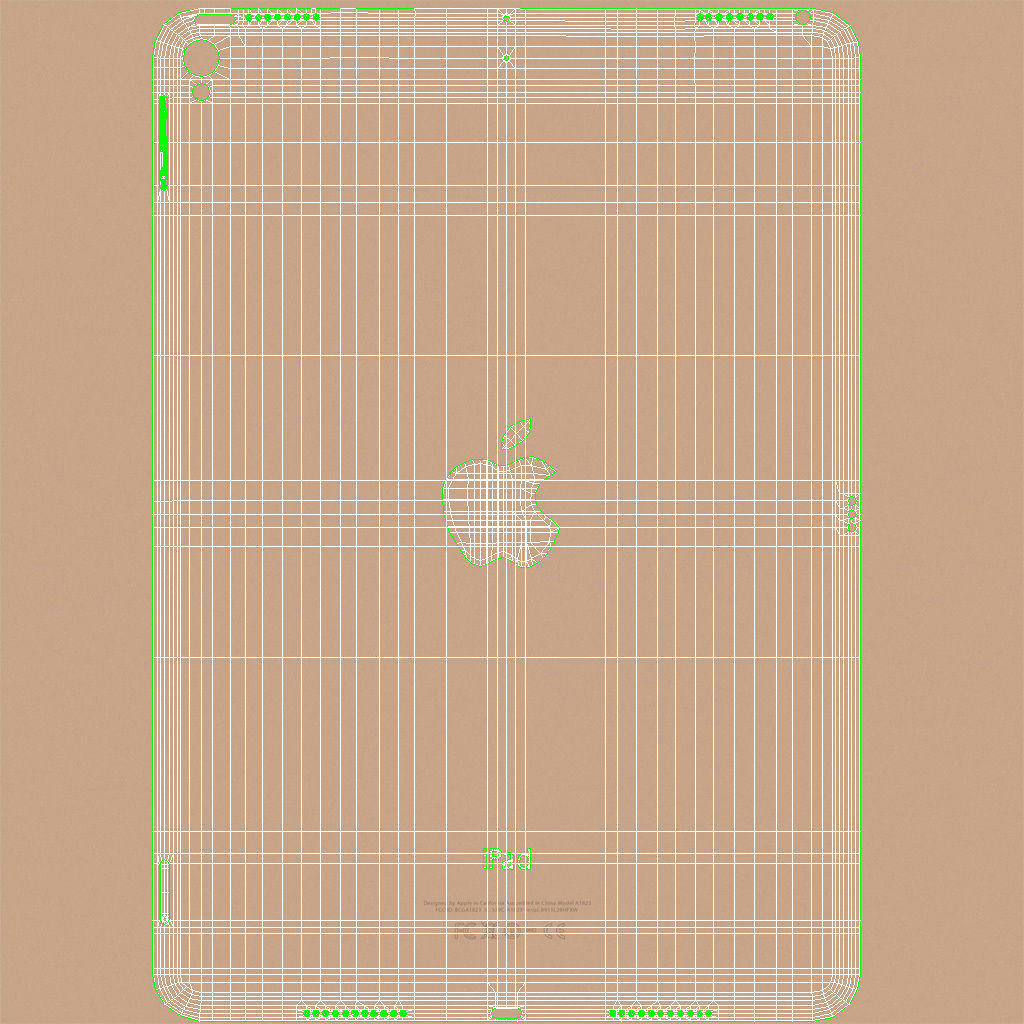 iPad Pro 10-5 2017 All Color with Pencil Low-poly 3D model_47