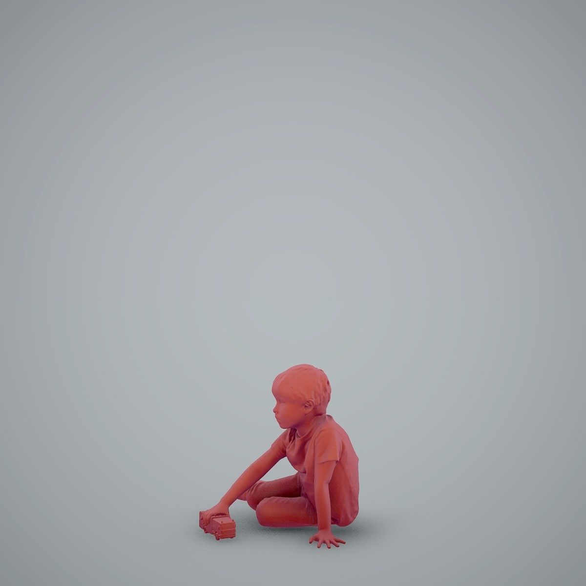 Casual Boy Playing with Toy Car CBoy0003-HD2-O03P01-S 3D model_27