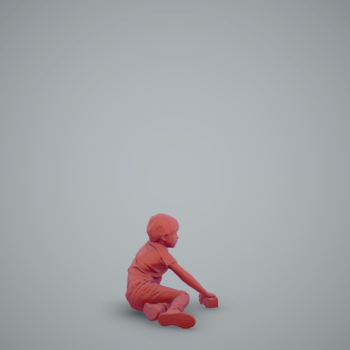 Casual Boy Playing with Toy Car CBoy0003-HD2-O03P01-S 3D model_72