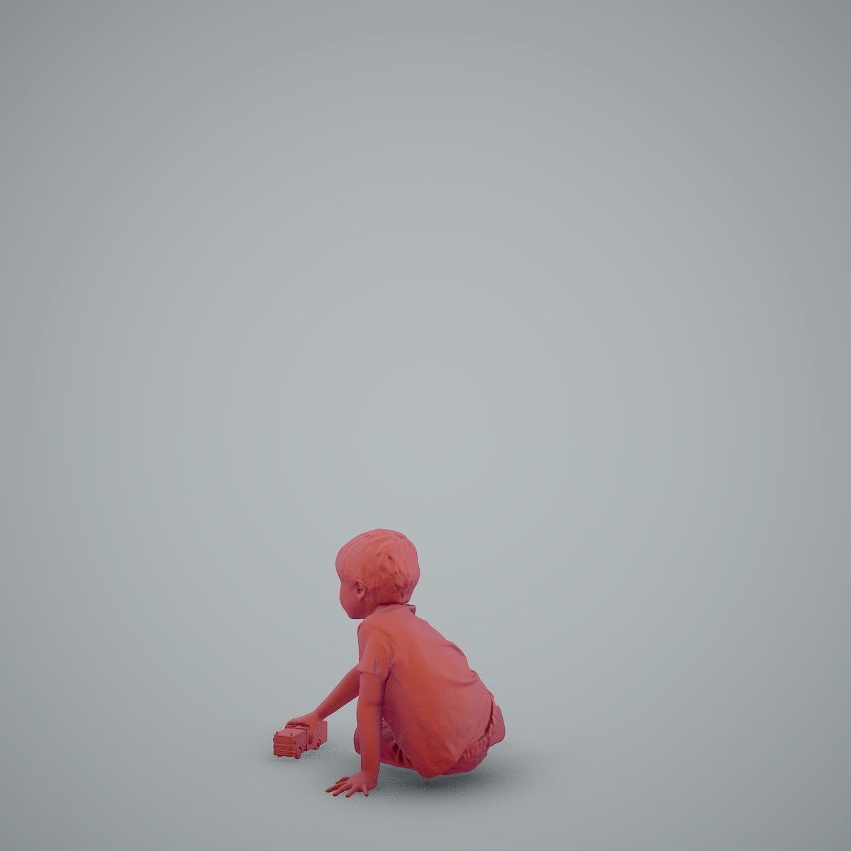 Casual Boy Playing with Toy Car CBoy0003-HD2-O03P01-S 3D model_36