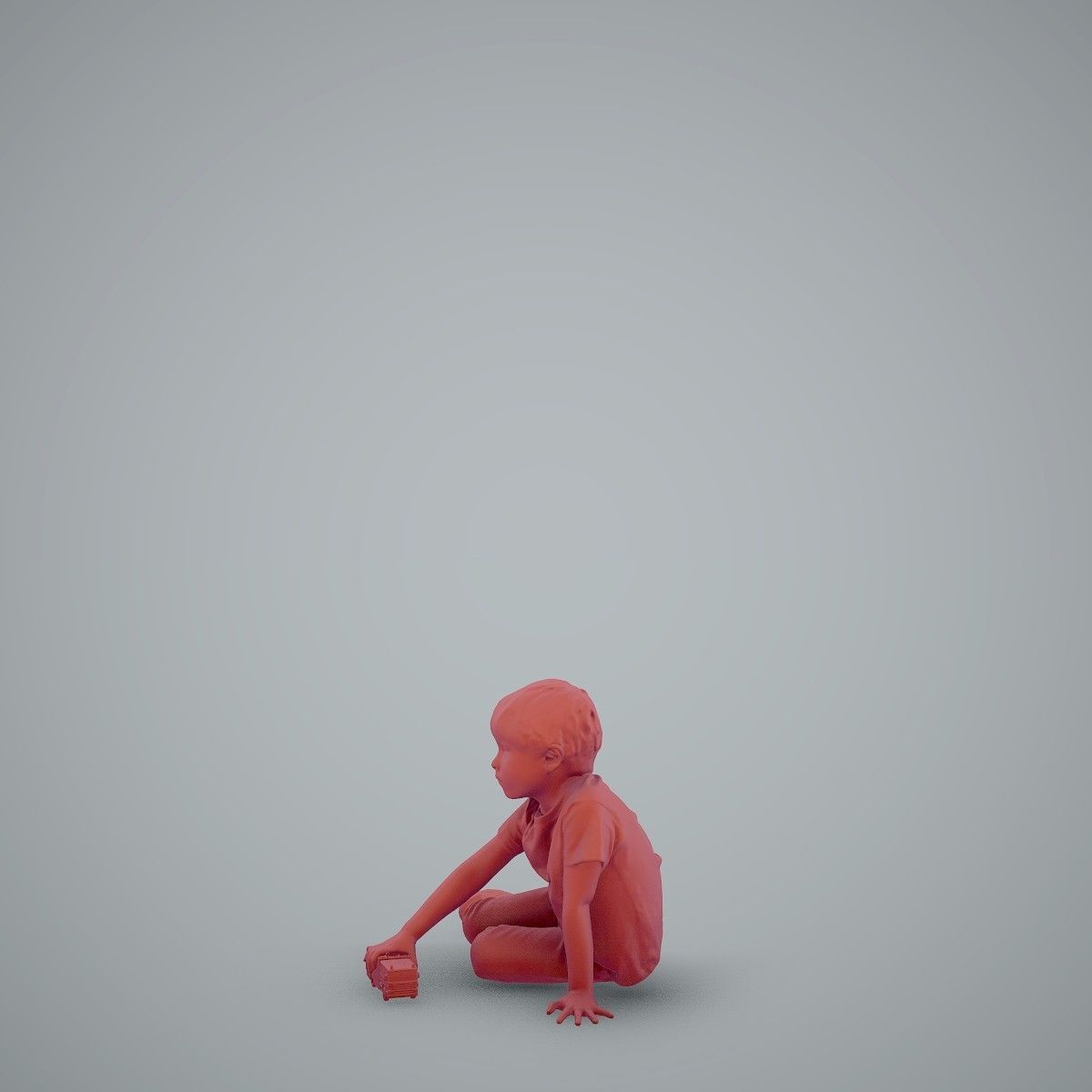 Casual Boy Playing with Toy Car CBoy0003-HD2-O03P01-S 3D model_52