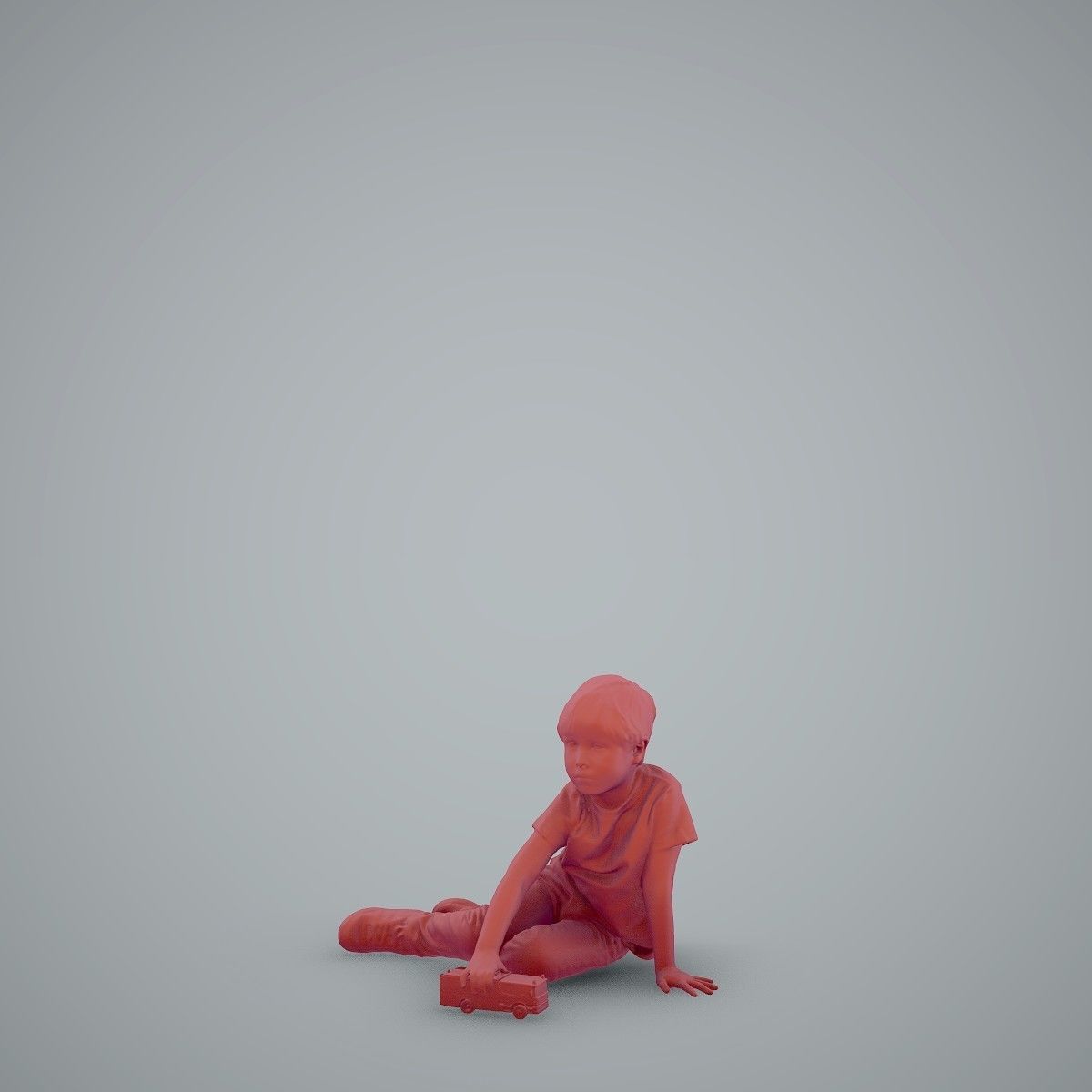 Casual Boy Playing with Toy Car CBoy0003-HD2-O03P01-S 3D model_68