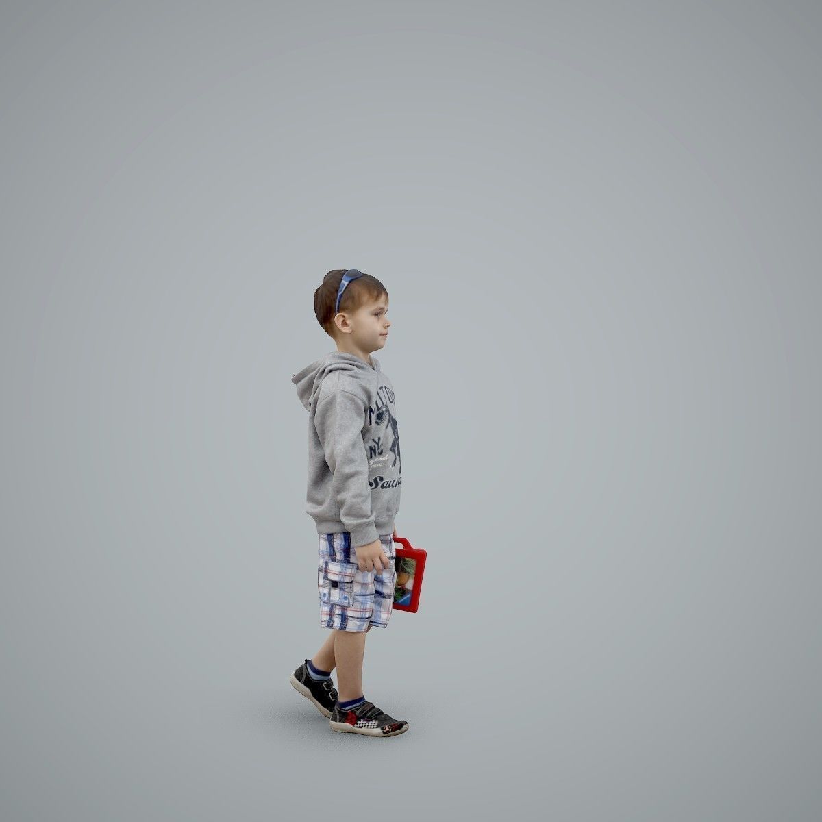Boy with Sunglasses Carrying a Toy Box  CBoy0001-HD2-O02P01-S 3D model_2