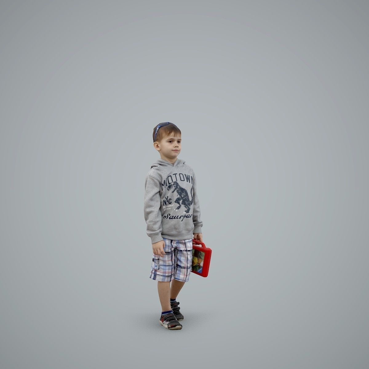 Boy with Sunglasses Carrying a Toy Box  CBoy0001-HD2-O02P01-S 3D model_57