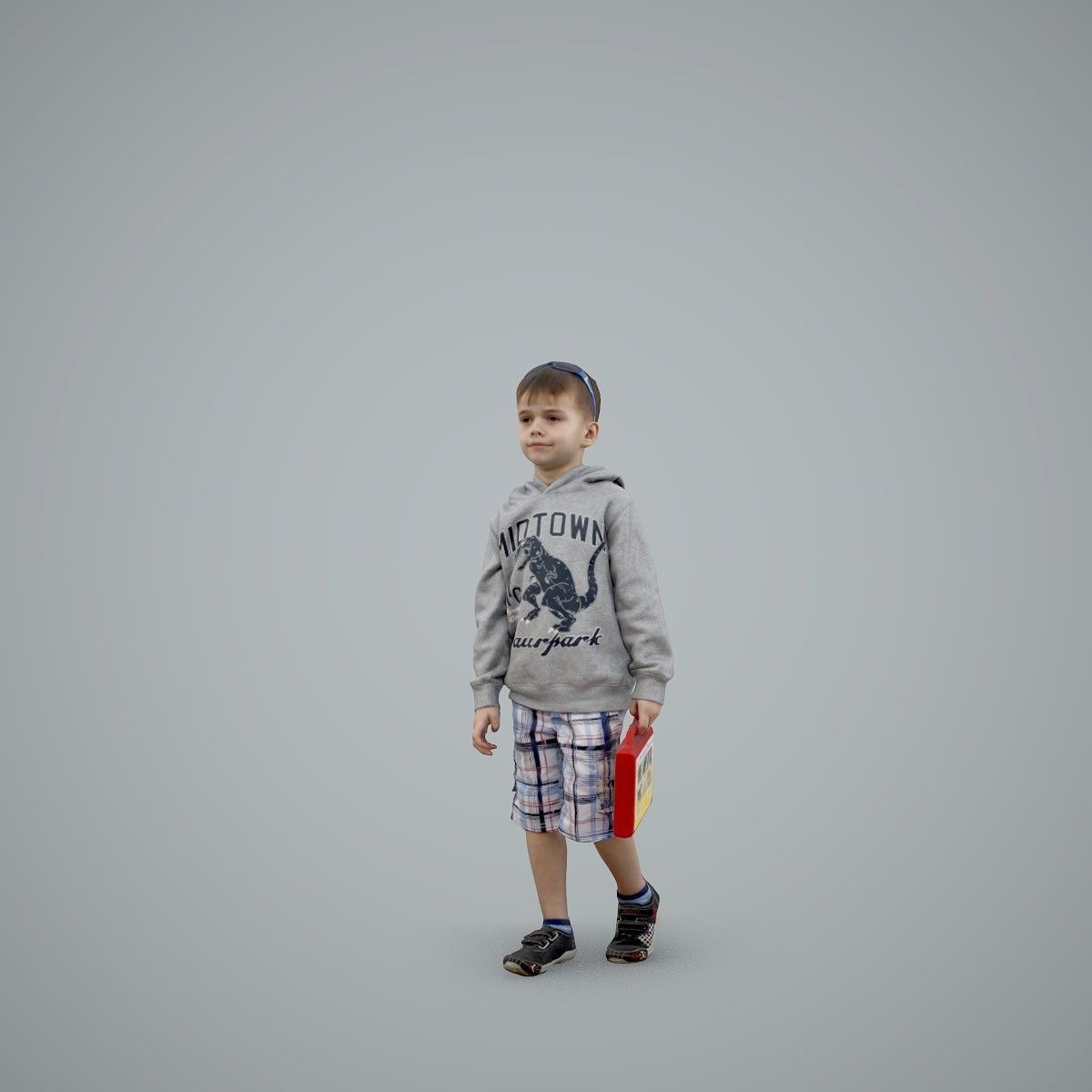 Boy with Sunglasses Carrying a Toy Box  CBoy0001-HD2-O02P01-S 3D model_45