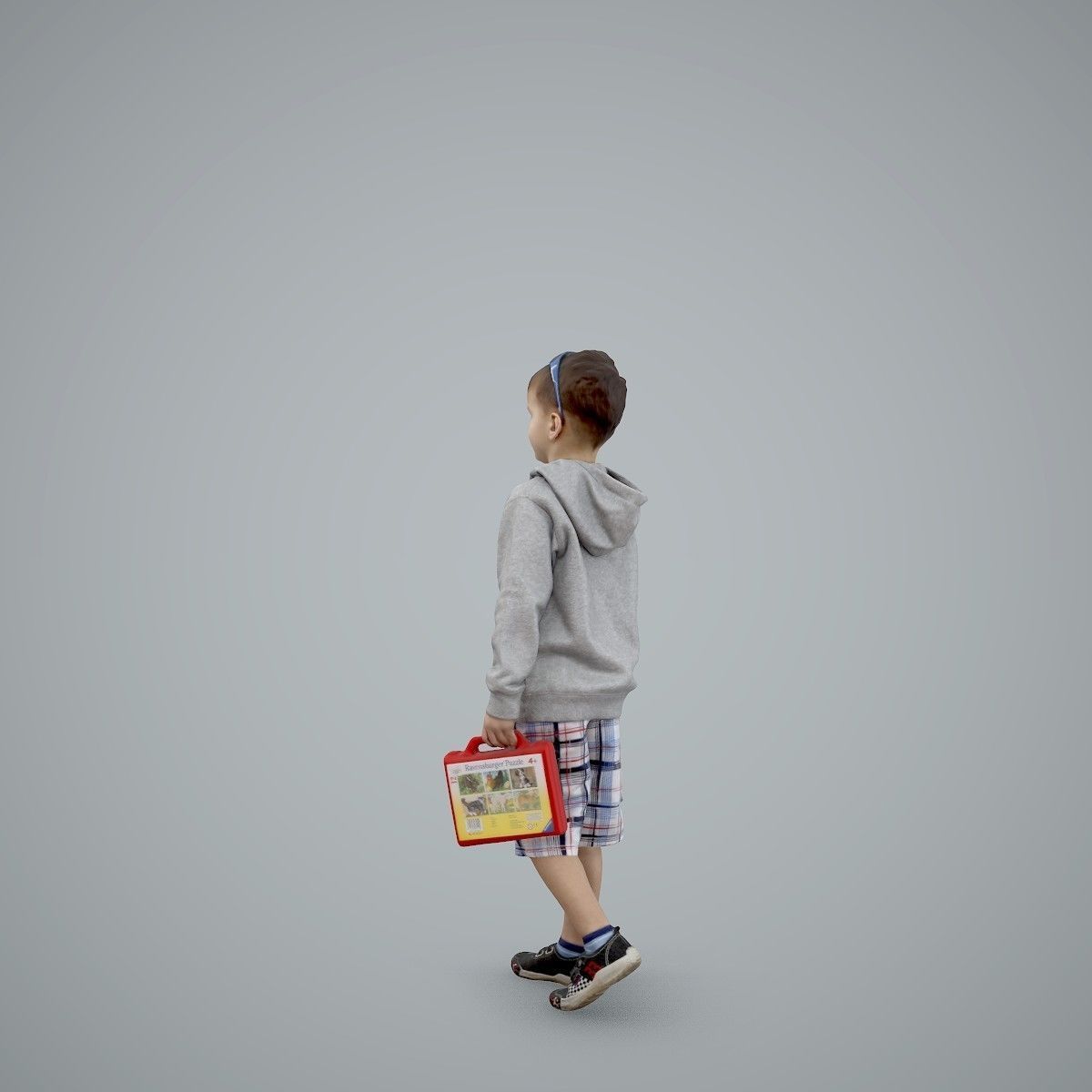 Boy with Sunglasses Carrying a Toy Box  CBoy0001-HD2-O02P01-S 3D model_5