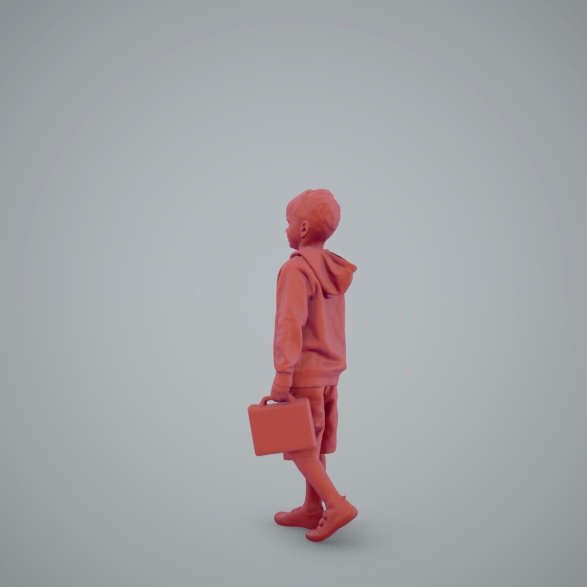 Boy with Sunglasses Carrying a Toy Box  CBoy0001-HD2-O02P01-S 3D model_7