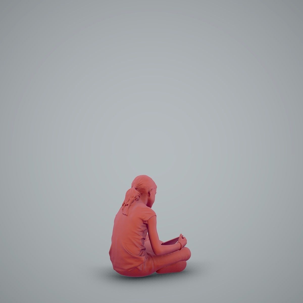 Sitting Girl Reading a Book CGirl0003-HD2-O01P01-S 3D model_7