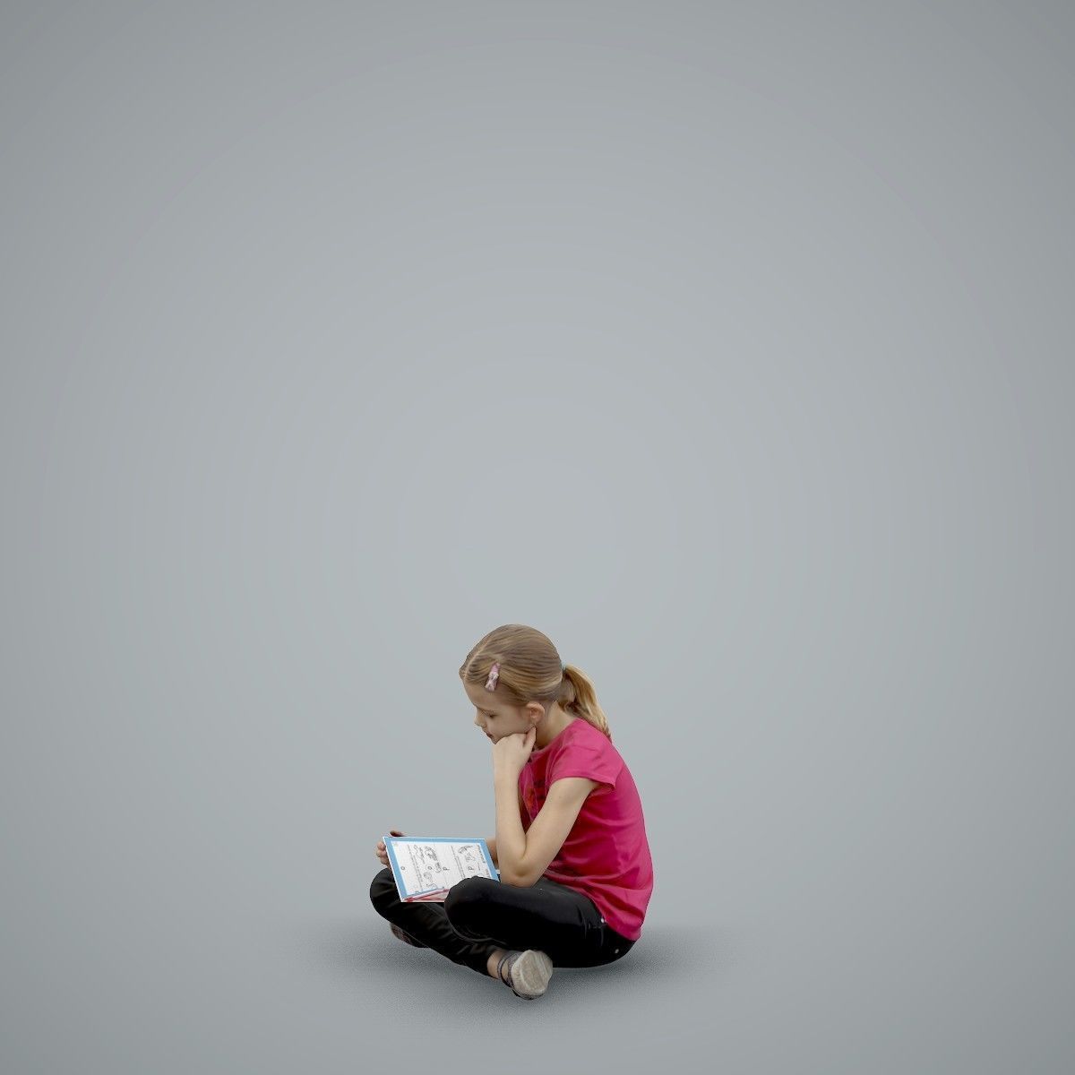 Sitting Girl Reading a Book CGirl0003-HD2-O01P01-S 3D model_29