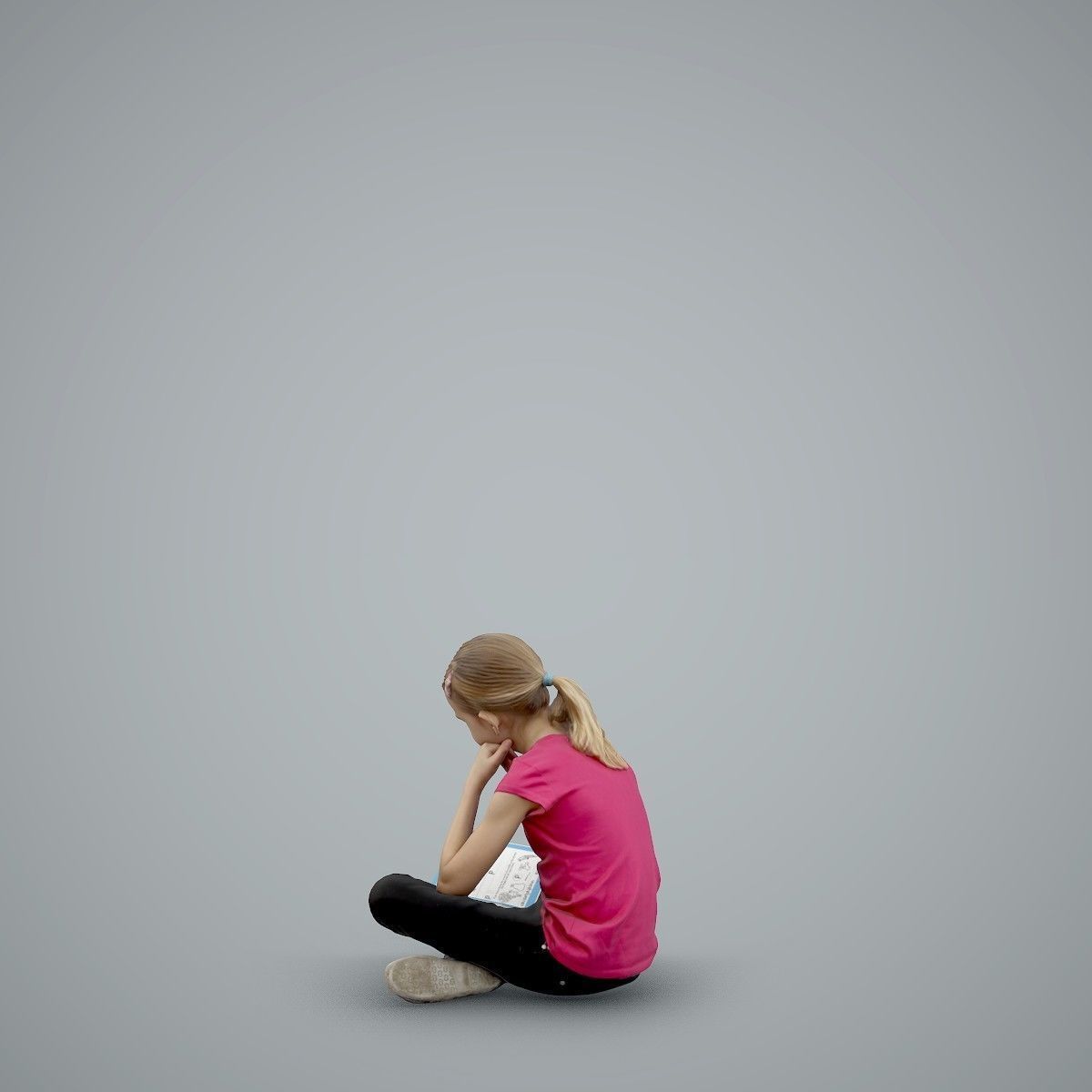 Sitting Girl Reading a Book CGirl0003-HD2-O01P01-S 3D model_14