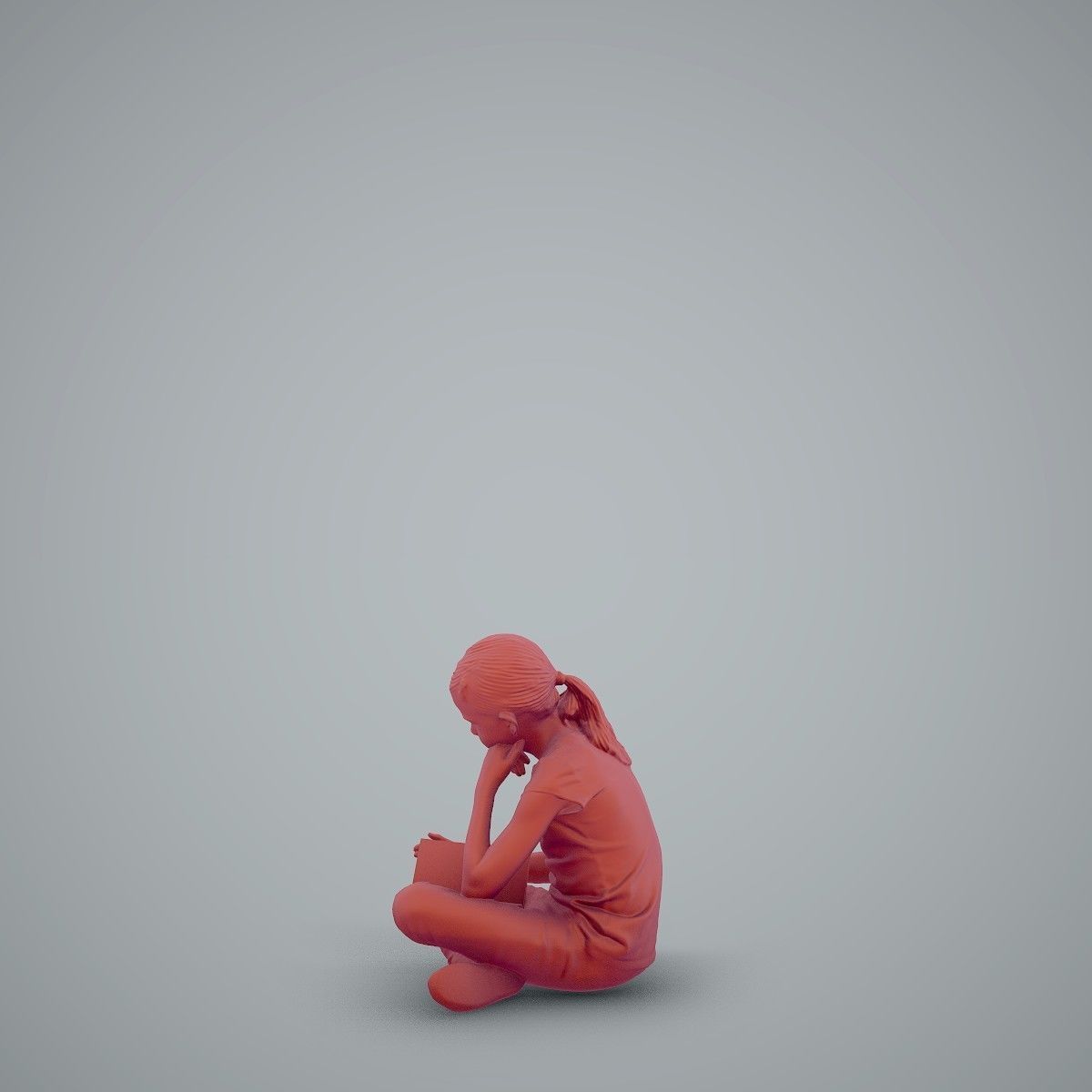 Sitting Girl Reading a Book CGirl0003-HD2-O01P01-S 3D model_13