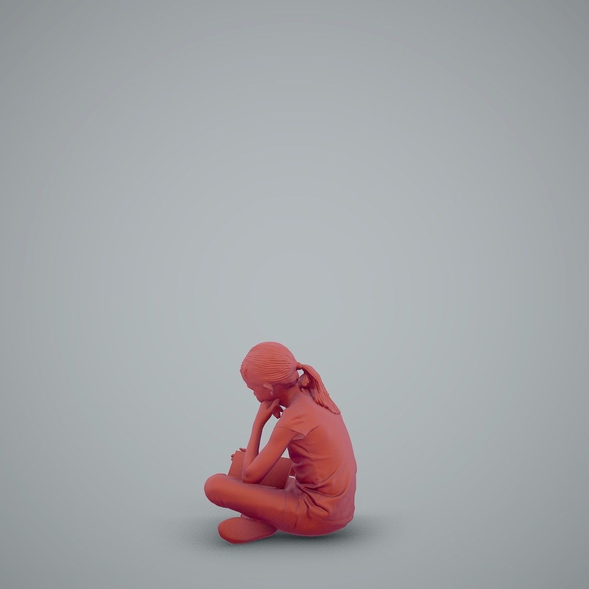 Sitting Girl Reading a Book CGirl0003-HD2-O01P01-S 3D model_12