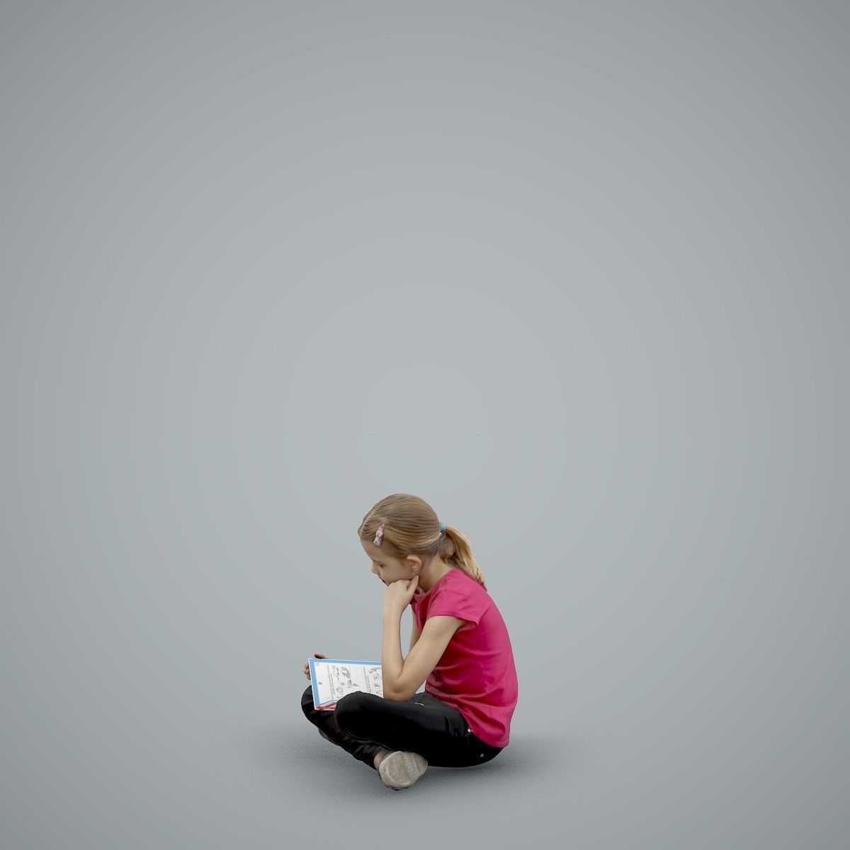 Sitting Girl Reading a Book CGirl0003-HD2-O01P01-S 3D model_28