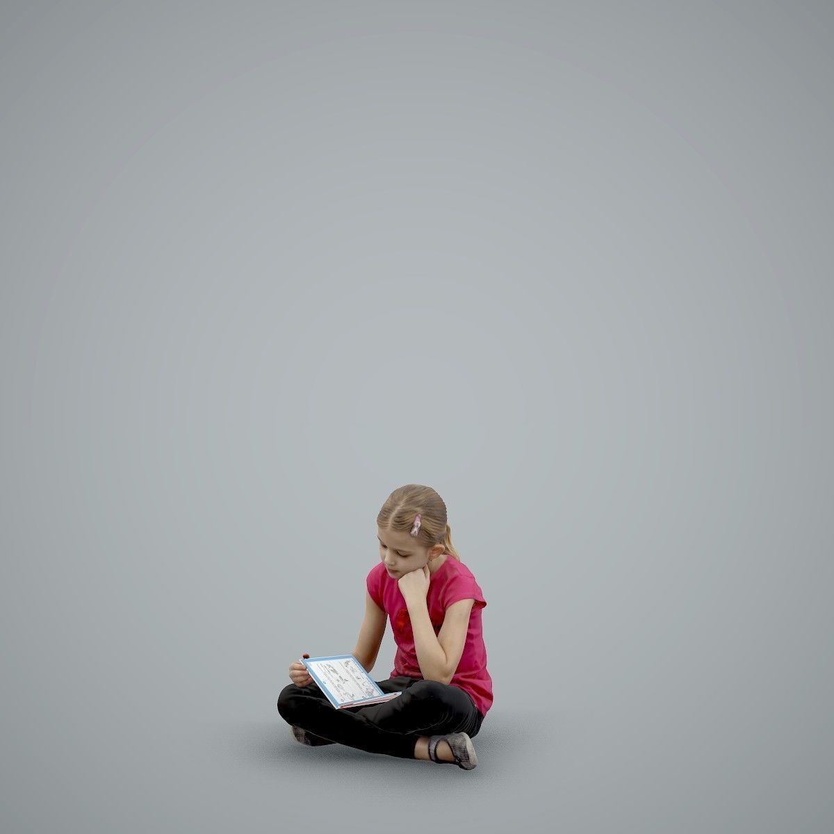 Sitting Girl Reading a Book CGirl0003-HD2-O01P01-S 3D model_43