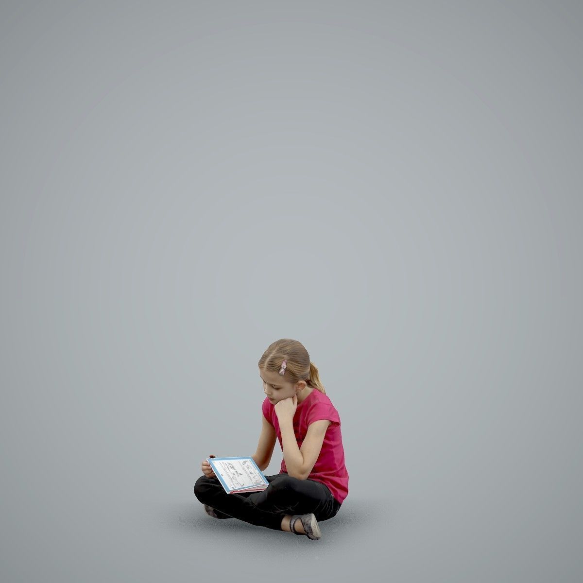 Sitting Girl Reading a Book CGirl0003-HD2-O01P01-S 3D model_26