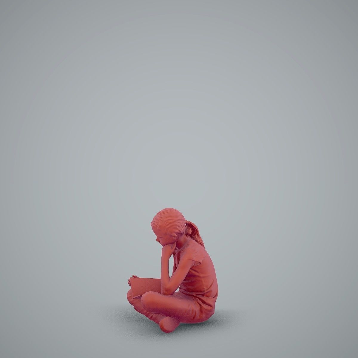 Sitting Girl Reading a Book CGirl0003-HD2-O01P01-S 3D model_31