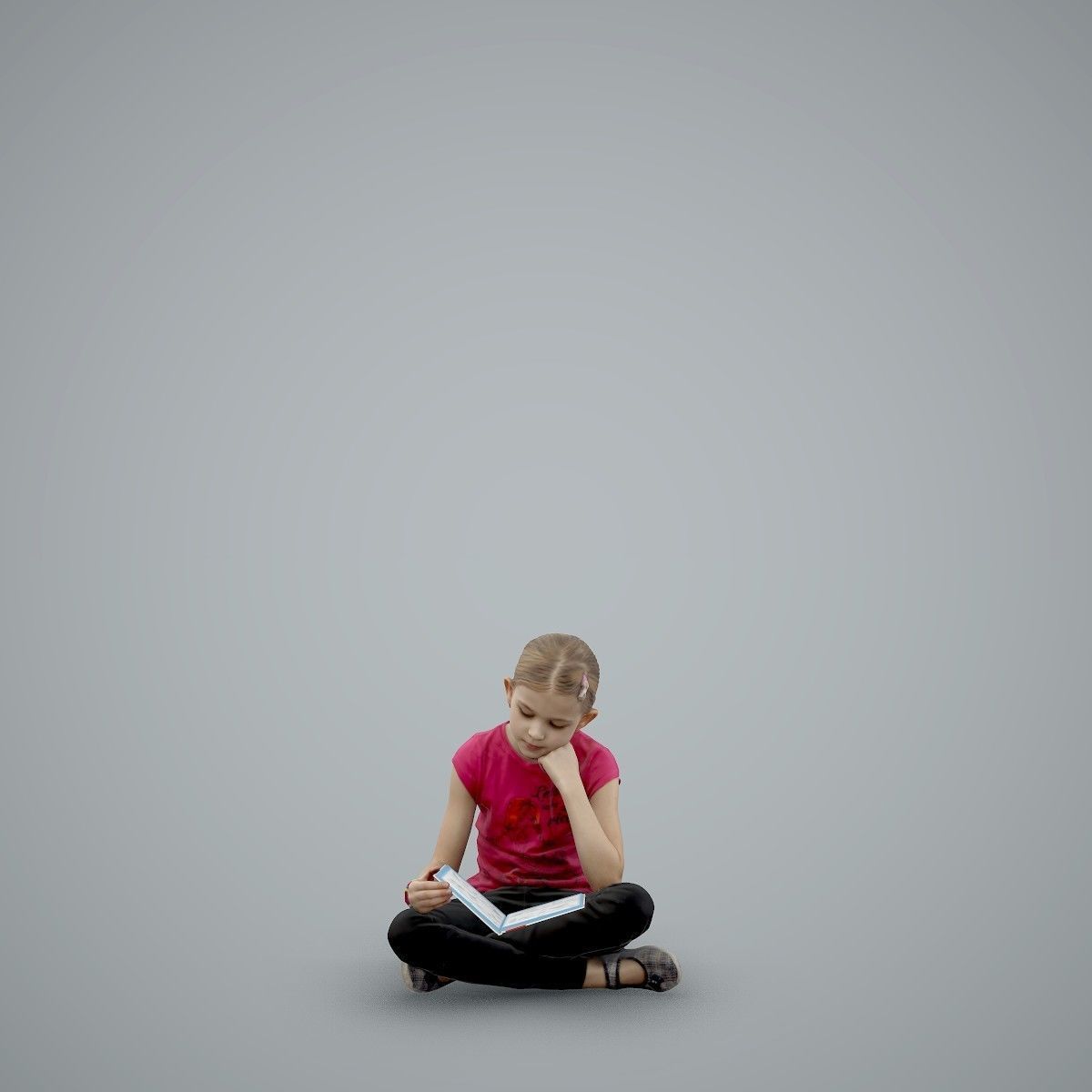 Sitting Girl Reading a Book CGirl0003-HD2-O01P01-S 3D model_49