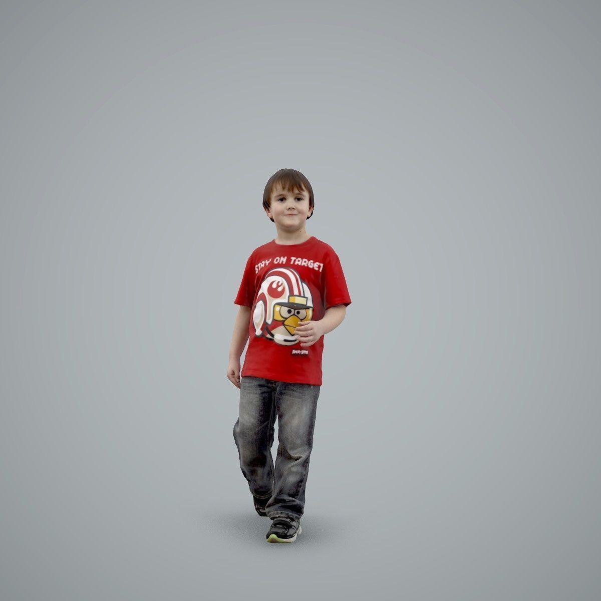 Casual Standing Boy Wearing Red T-Shirt CBoy0002-HD2-O03P01-S 3D model_20