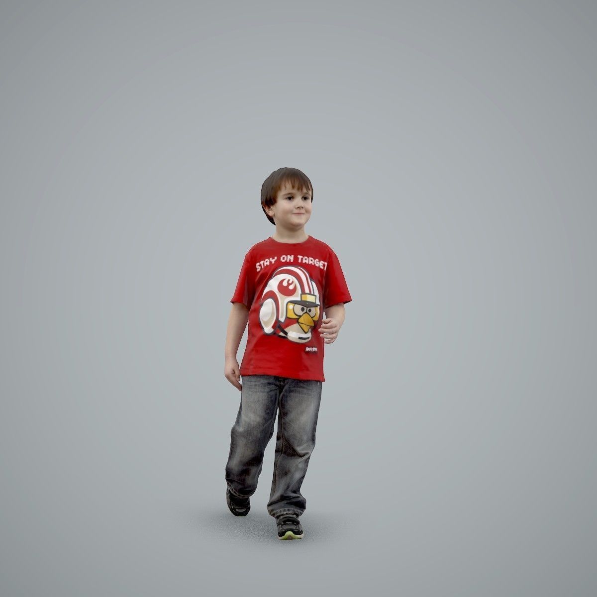Casual Standing Boy Wearing Red T-Shirt CBoy0002-HD2-O03P01-S 3D model_15