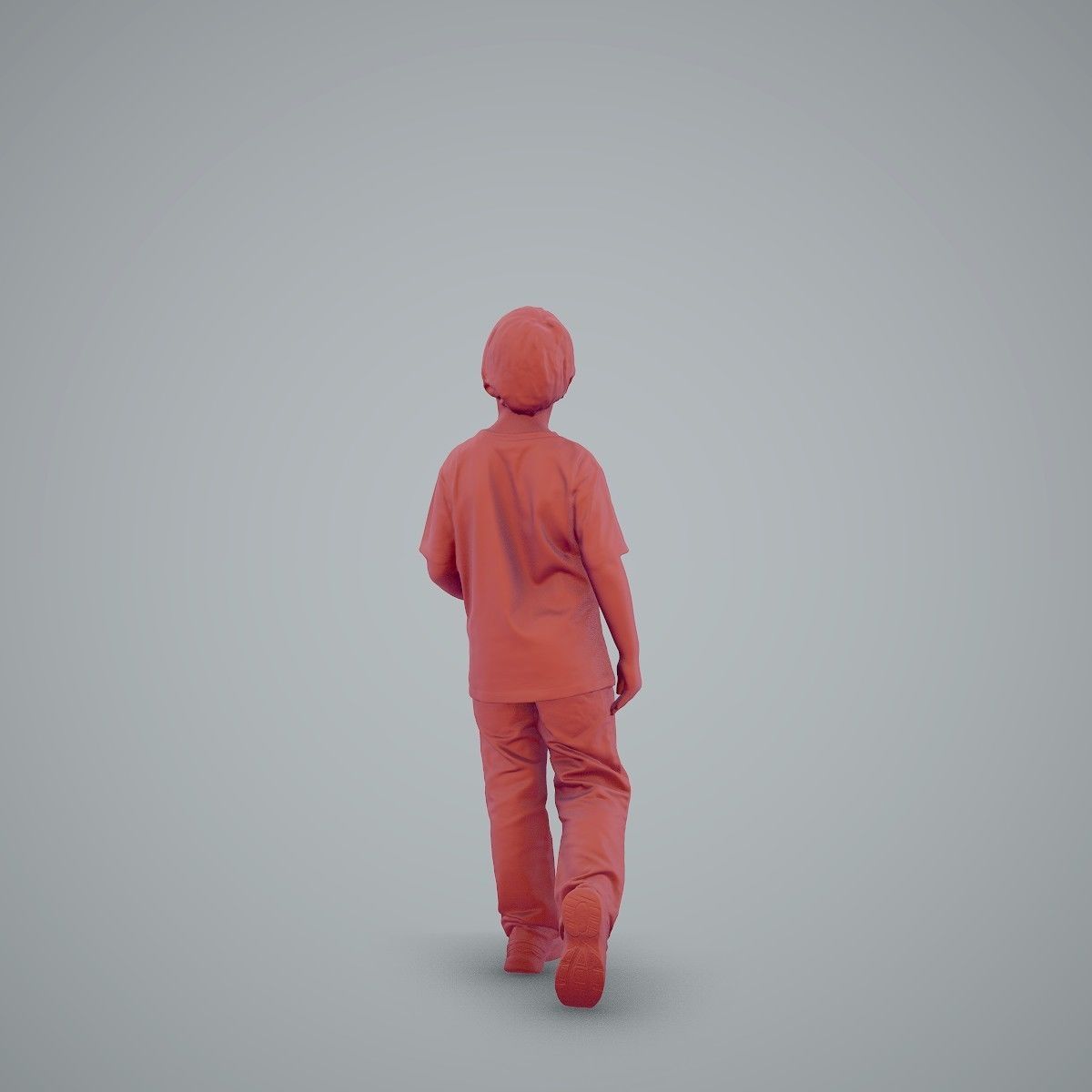Casual Standing Boy Wearing Red T-Shirt CBoy0002-HD2-O03P01-S 3D model_31