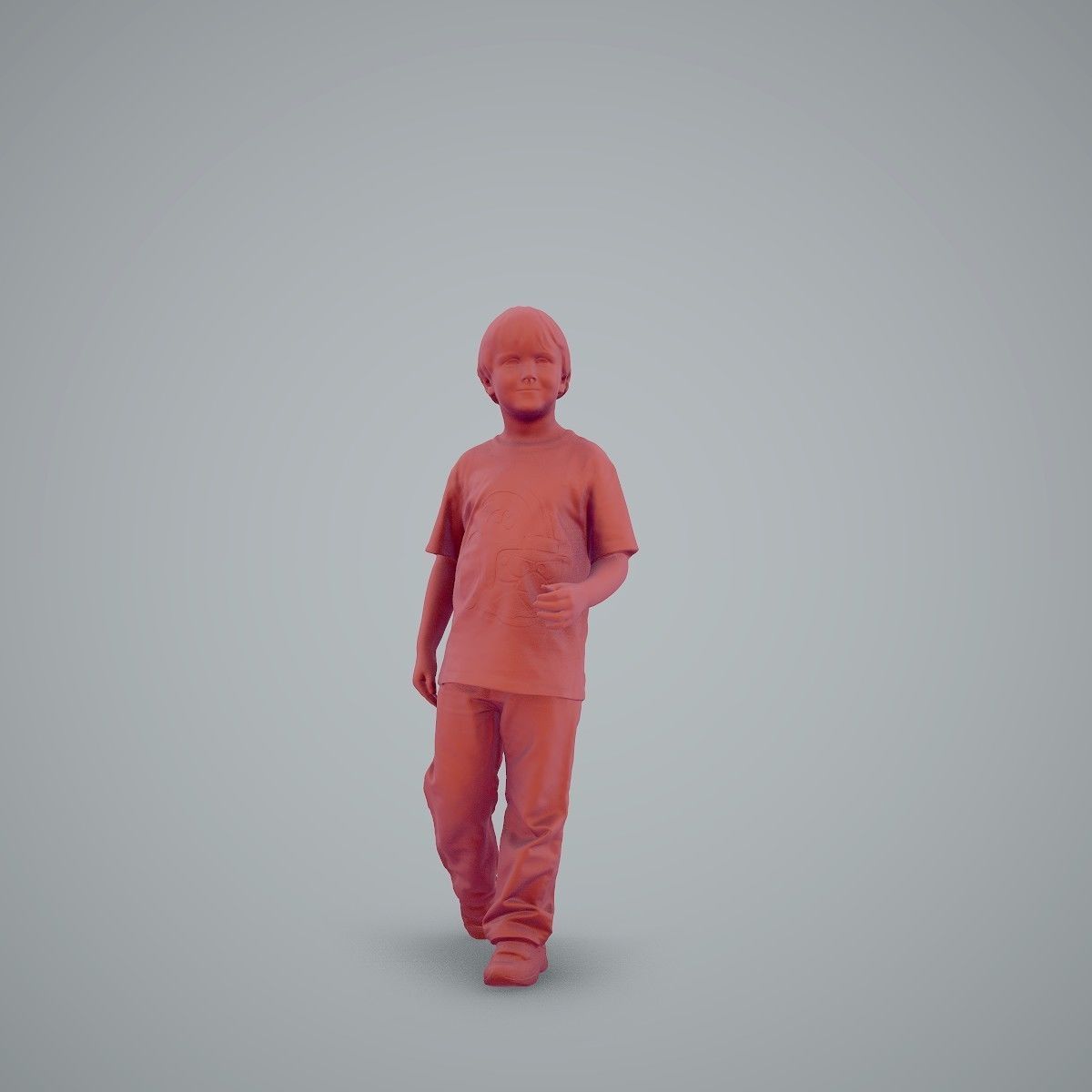 Casual Standing Boy Wearing Red T-Shirt CBoy0002-HD2-O03P01-S 3D model_64