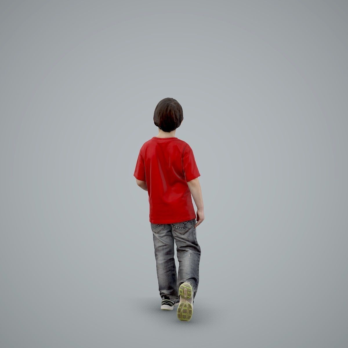 Casual Standing Boy Wearing Red T-Shirt CBoy0002-HD2-O03P01-S 3D model_23