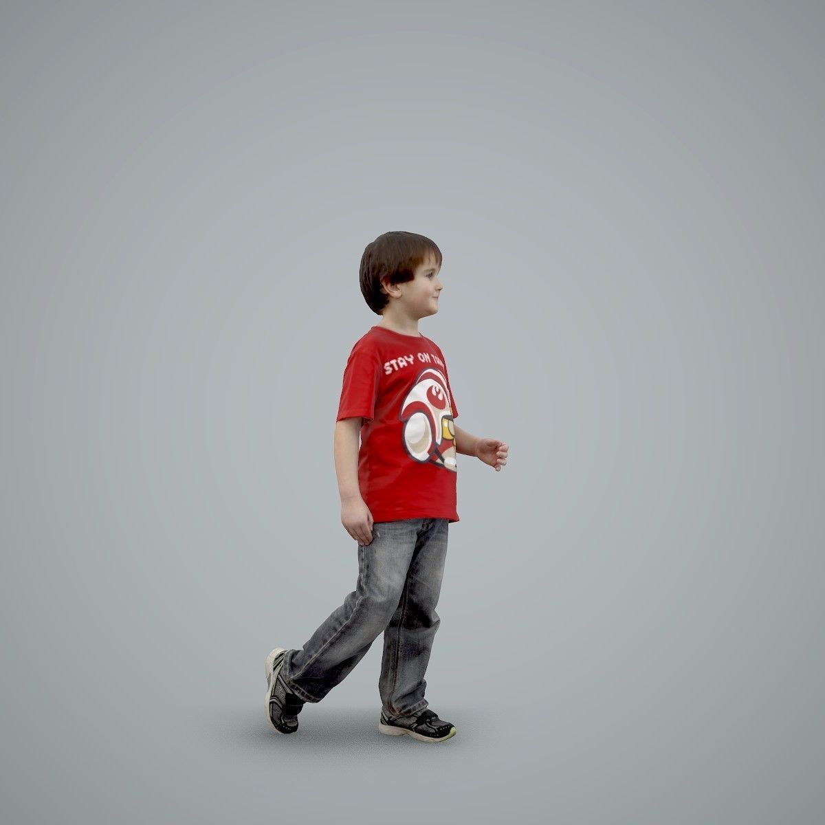 Casual Standing Boy Wearing Red T-Shirt CBoy0002-HD2-O03P01-S 3D model_30