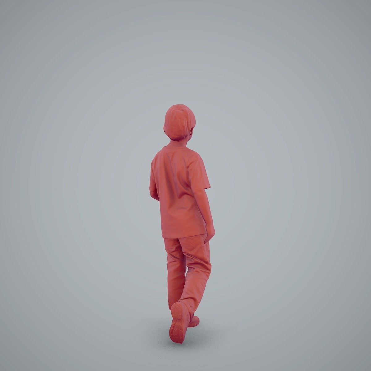 Casual Standing Boy Wearing Red T-Shirt CBoy0002-HD2-O03P01-S 3D model_41
