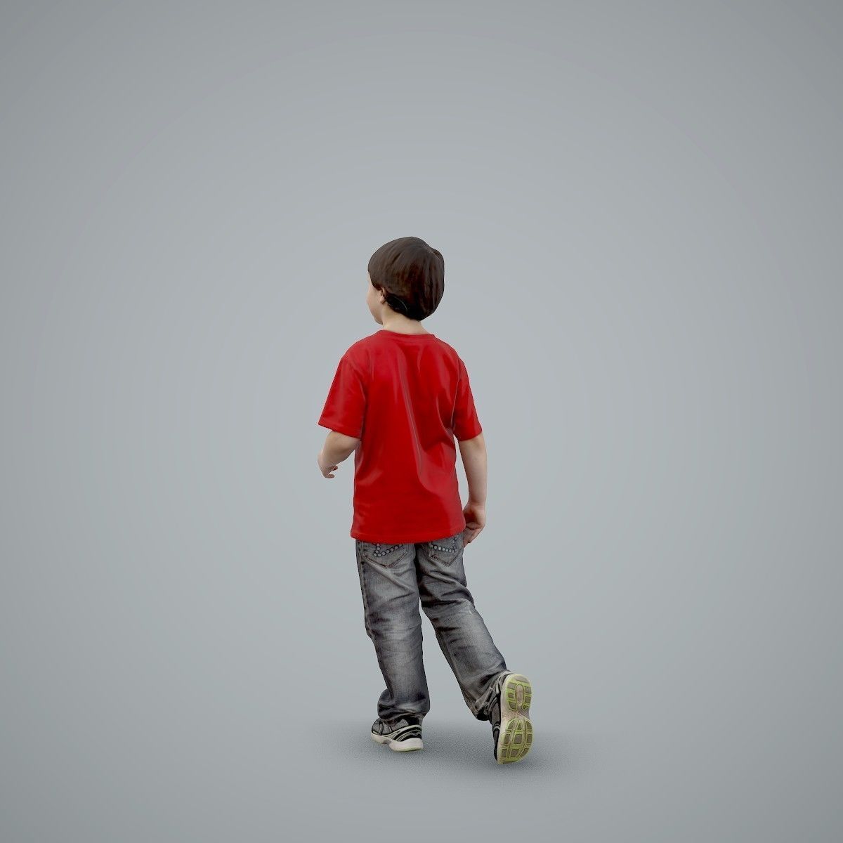 Casual Standing Boy Wearing Red T-Shirt CBoy0002-HD2-O03P01-S 3D model_37