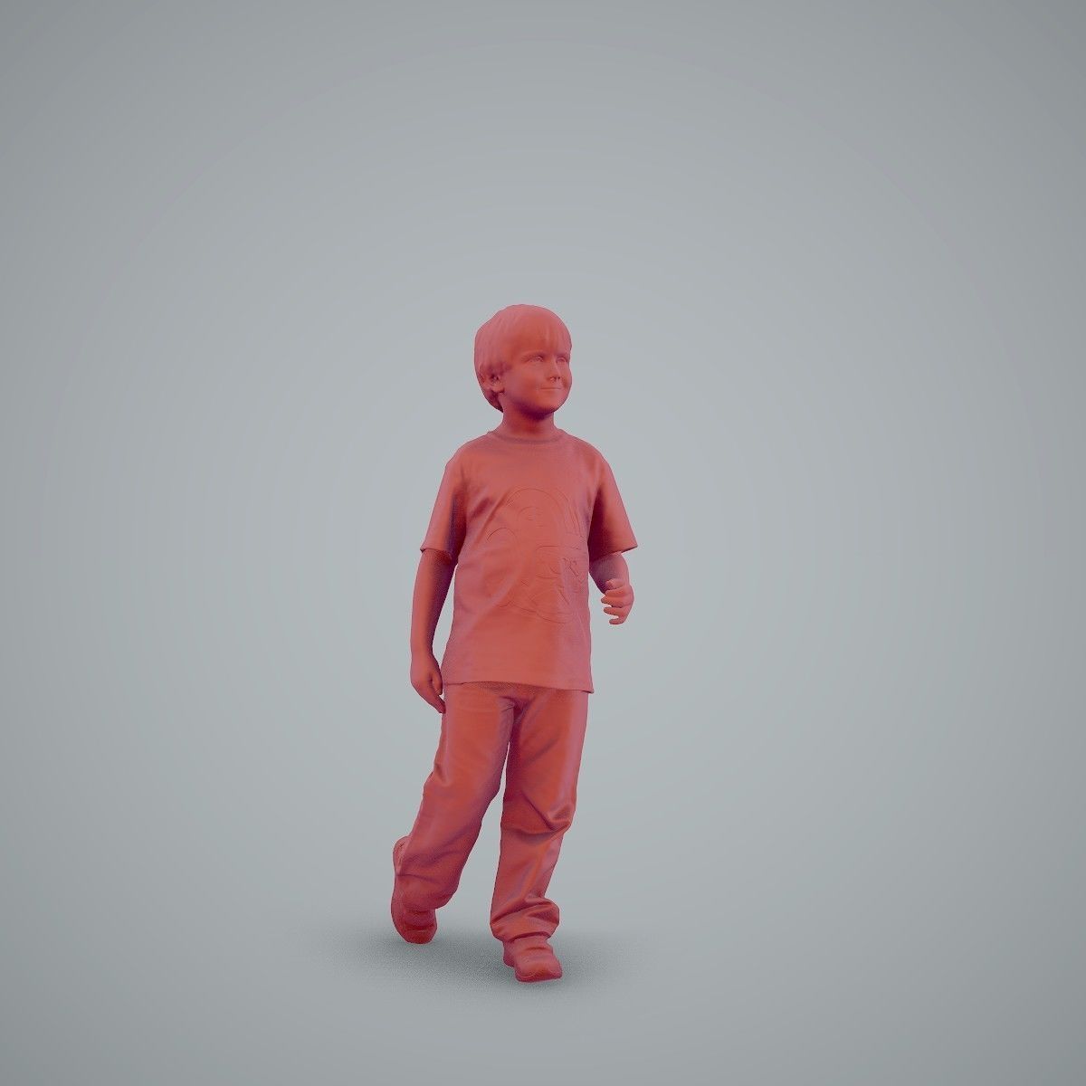 Casual Standing Boy Wearing Red T-Shirt CBoy0002-HD2-O03P01-S 3D model_51