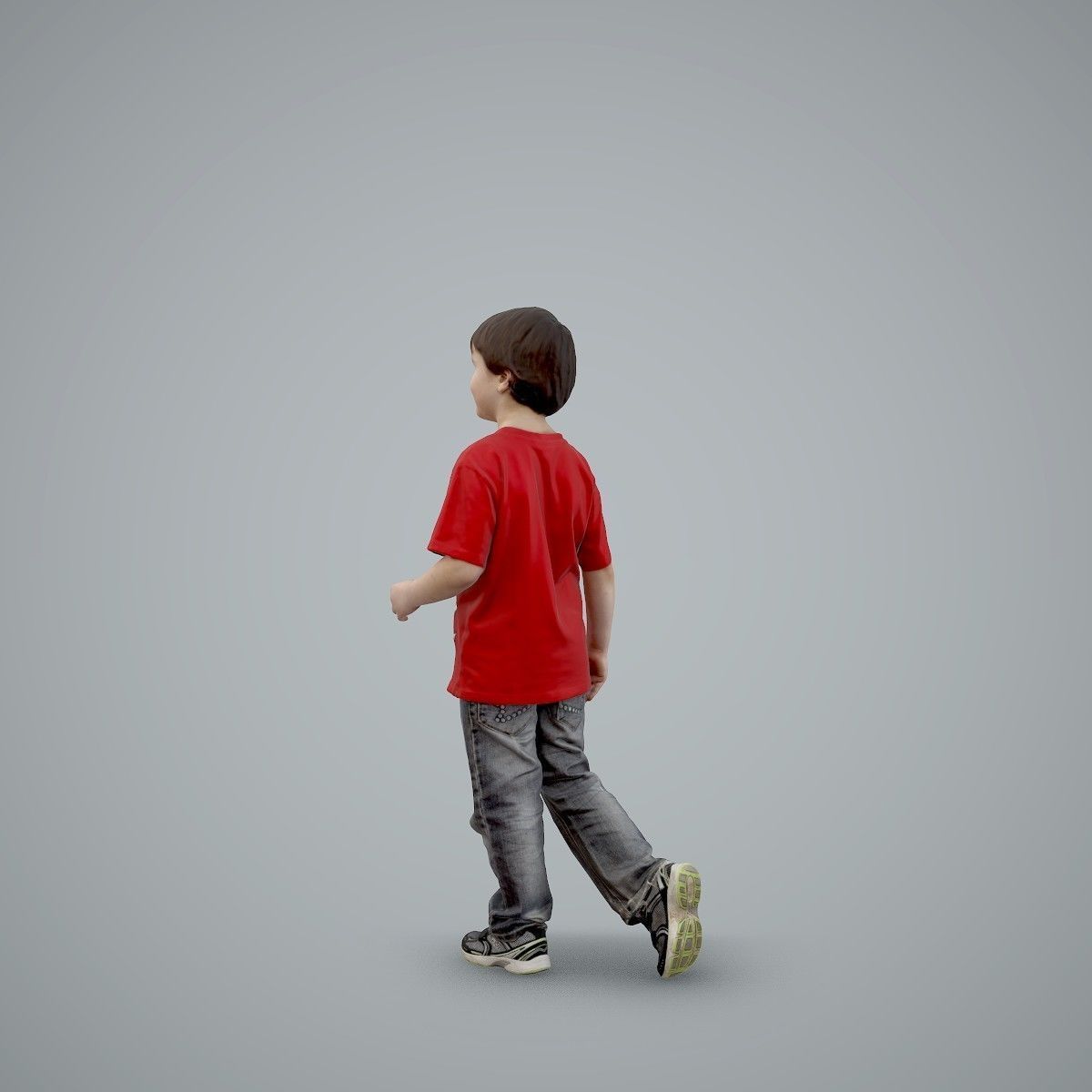 Casual Standing Boy Wearing Red T-Shirt CBoy0002-HD2-O03P01-S 3D model_4