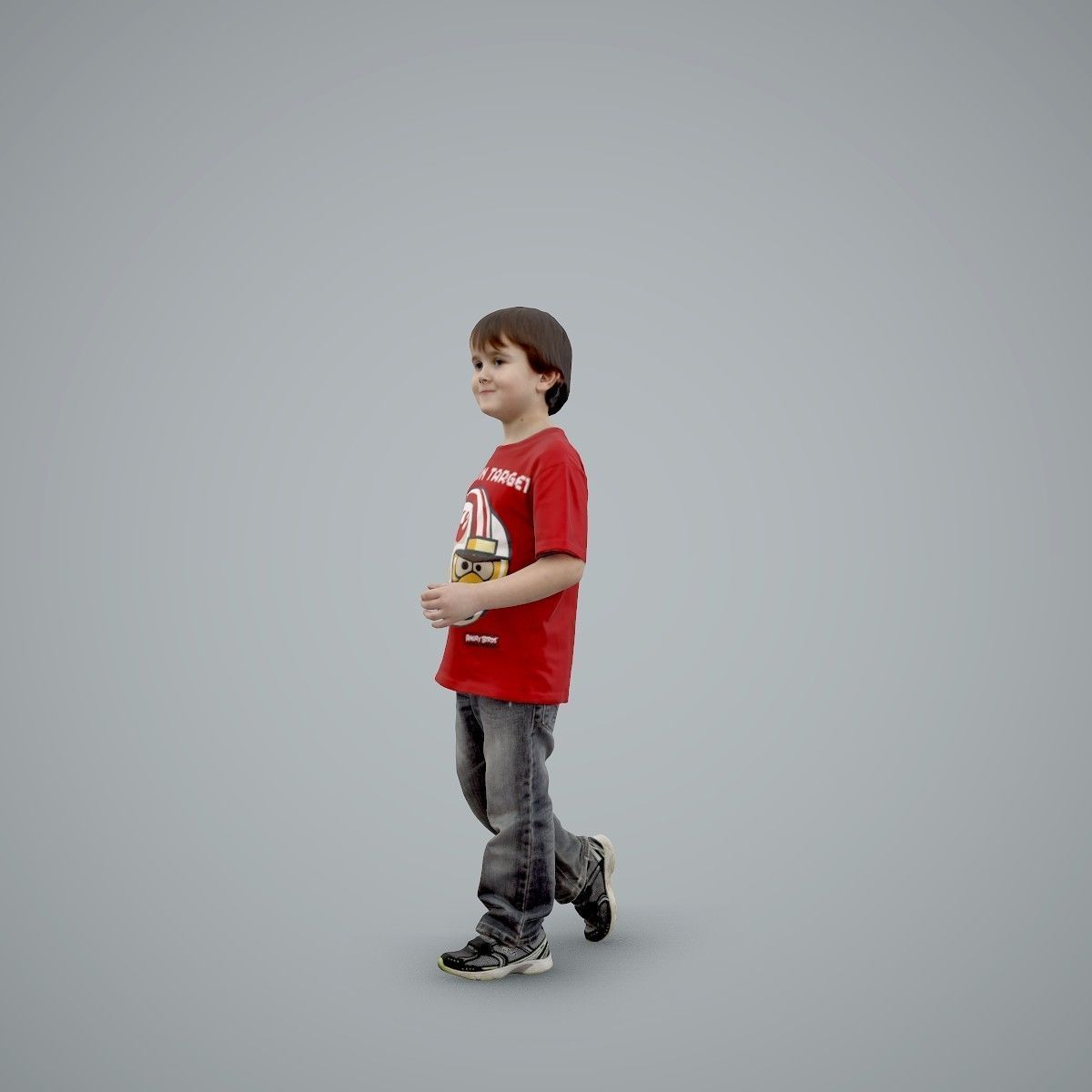 Casual Standing Boy Wearing Red T-Shirt CBoy0002-HD2-O03P01-S 3D model_34