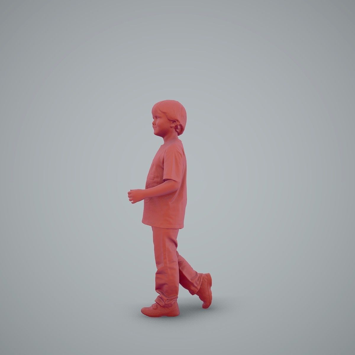 Casual Standing Boy Wearing Red T-Shirt CBoy0002-HD2-O03P01-S 3D model_53