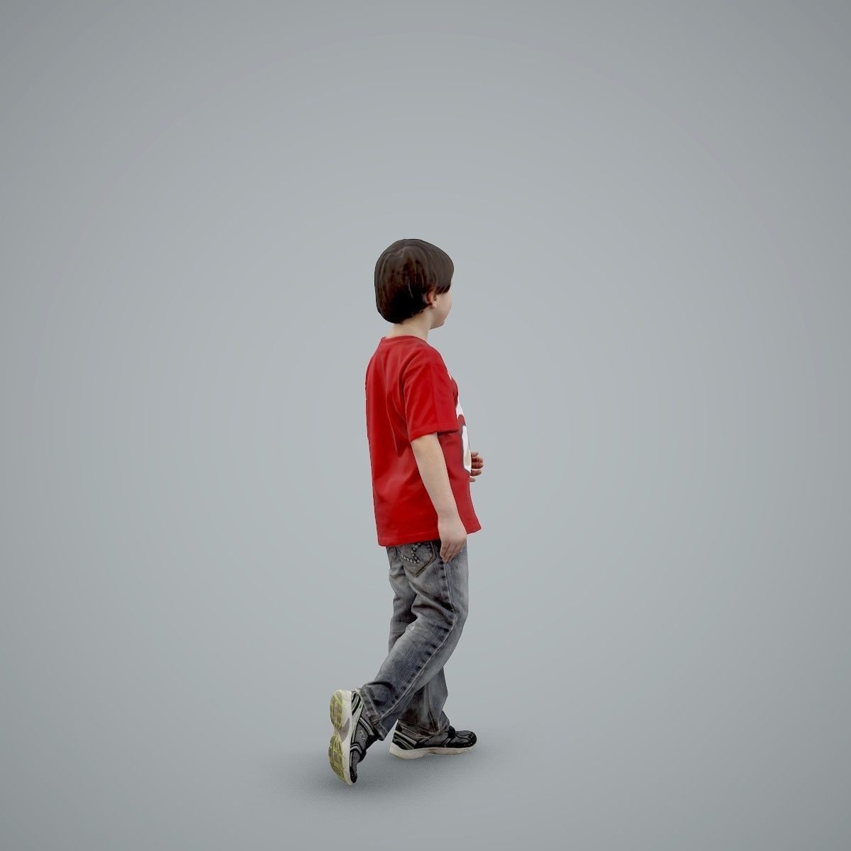 Casual Standing Boy Wearing Red T-Shirt CBoy0002-HD2-O03P01-S 3D model_10