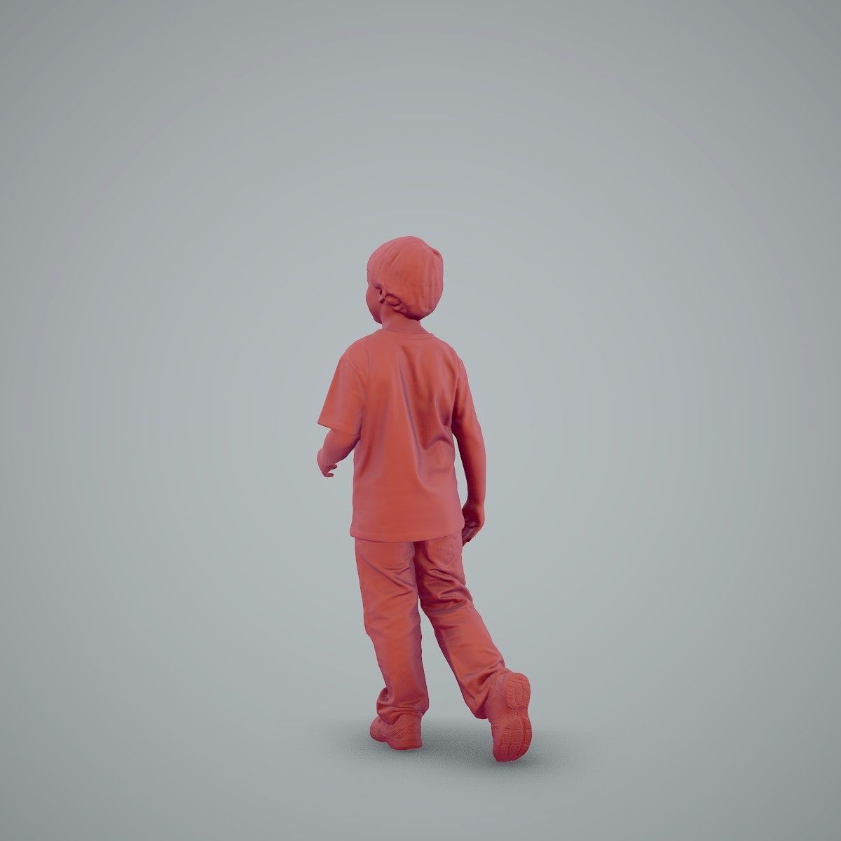 Casual Standing Boy Wearing Red T-Shirt CBoy0002-HD2-O03P01-S 3D model_55
