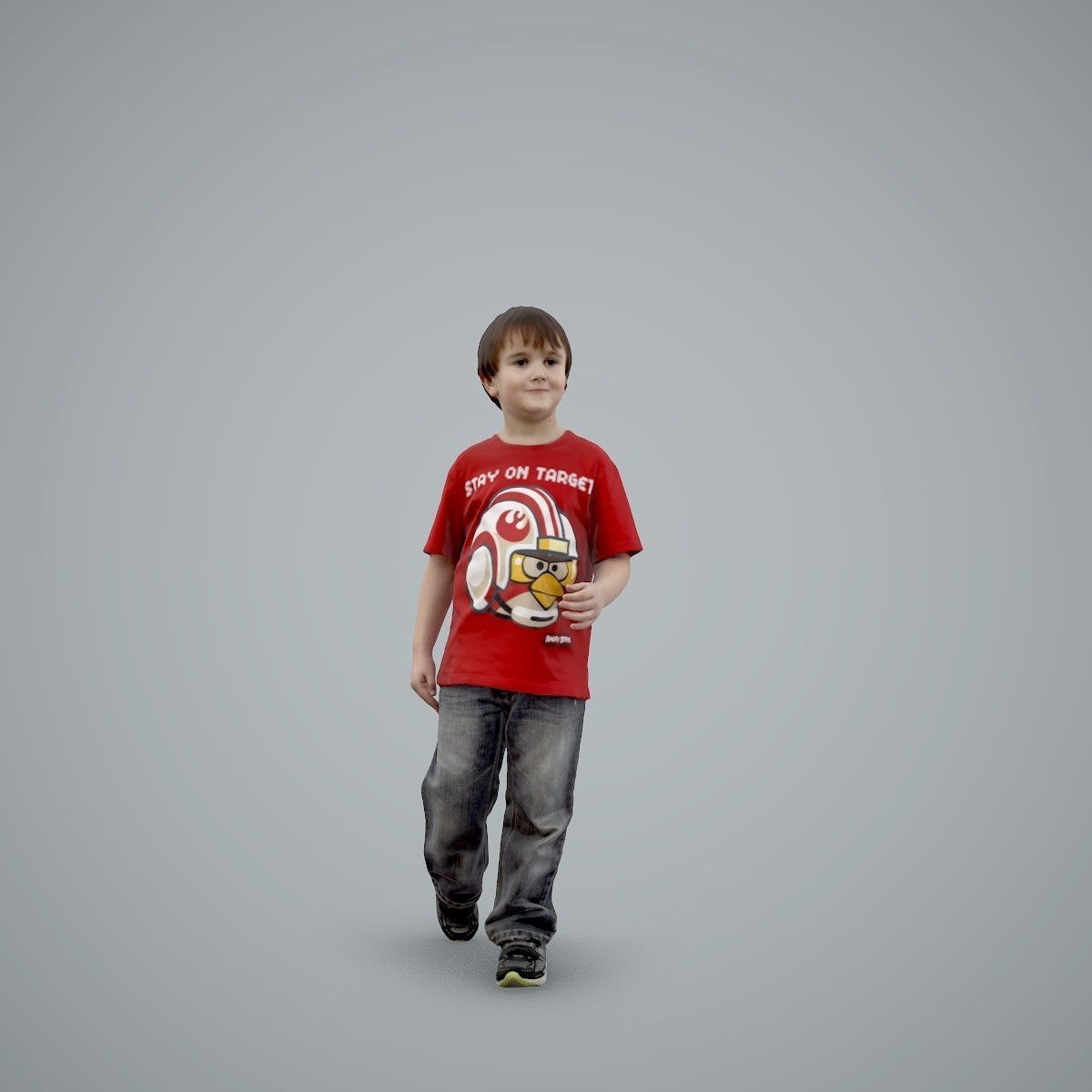 Casual Standing Boy Wearing Red T-Shirt CBoy0002-HD2-O03P01-S 3D model_44