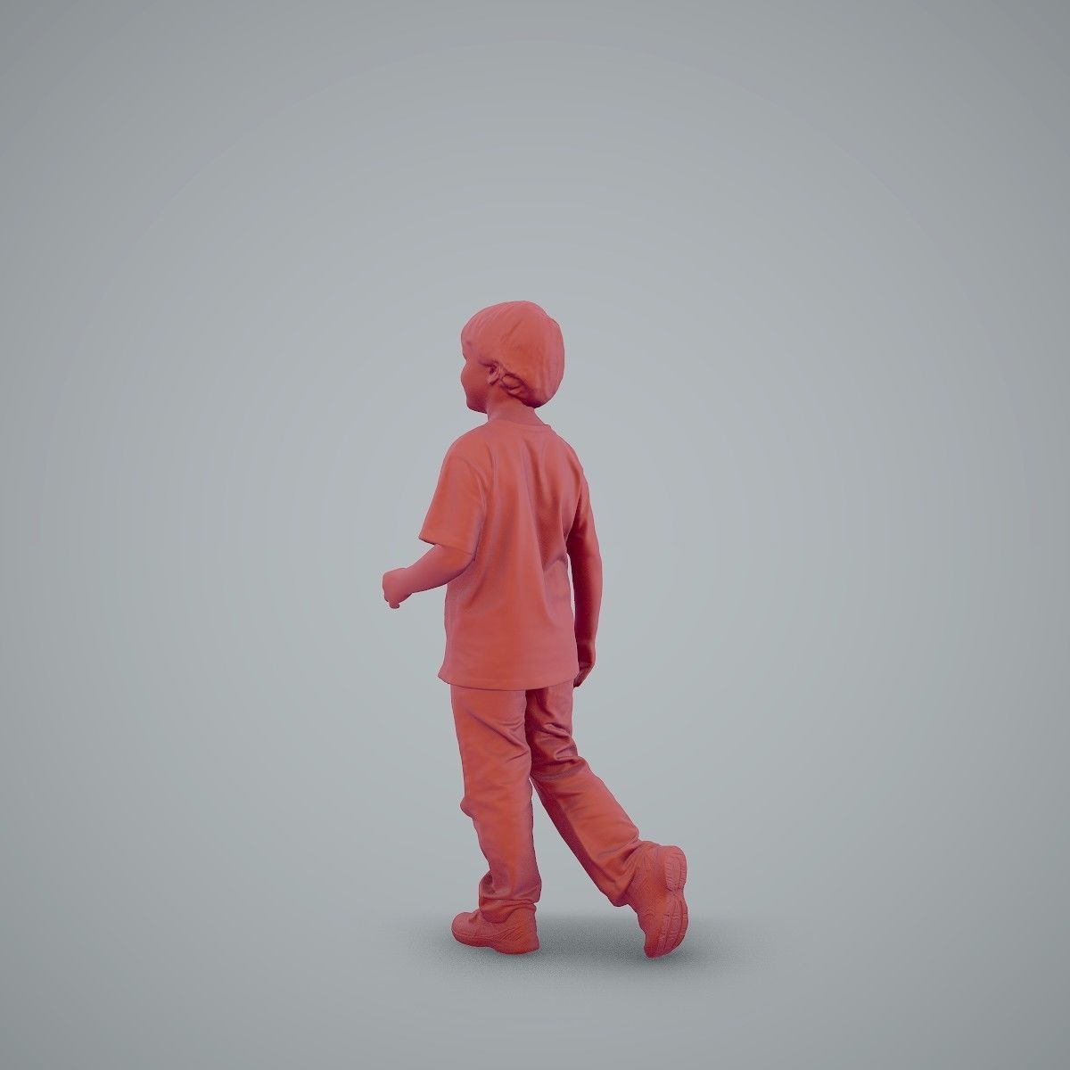 Casual Standing Boy Wearing Red T-Shirt CBoy0002-HD2-O03P01-S 3D model_72