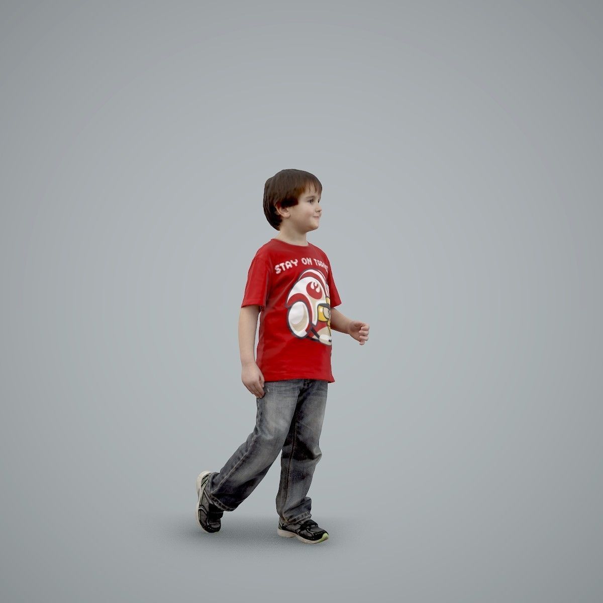 Casual Standing Boy Wearing Red T-Shirt CBoy0002-HD2-O03P01-S 3D model_46