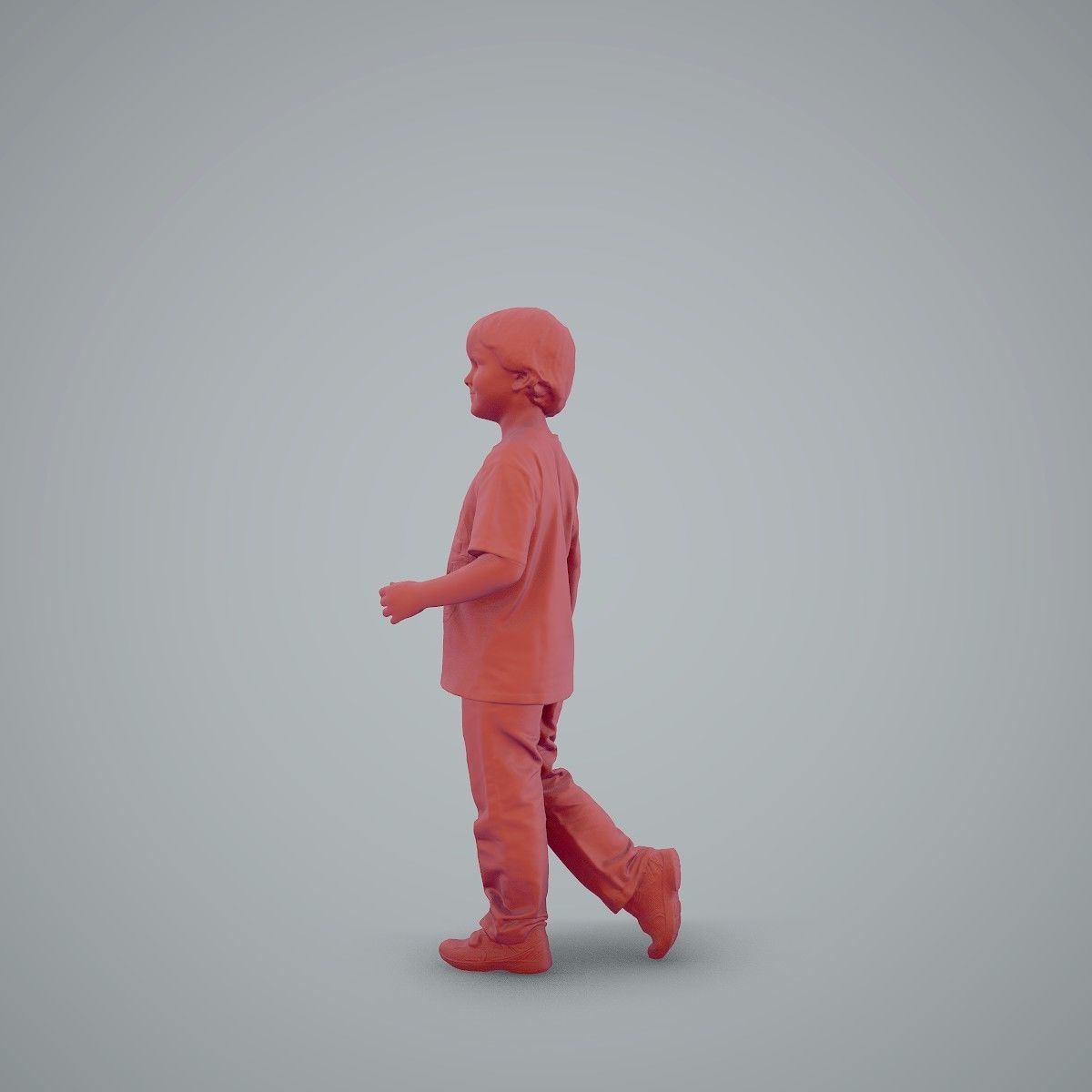 Casual Standing Boy Wearing Red T-Shirt CBoy0002-HD2-O03P01-S 3D model_71