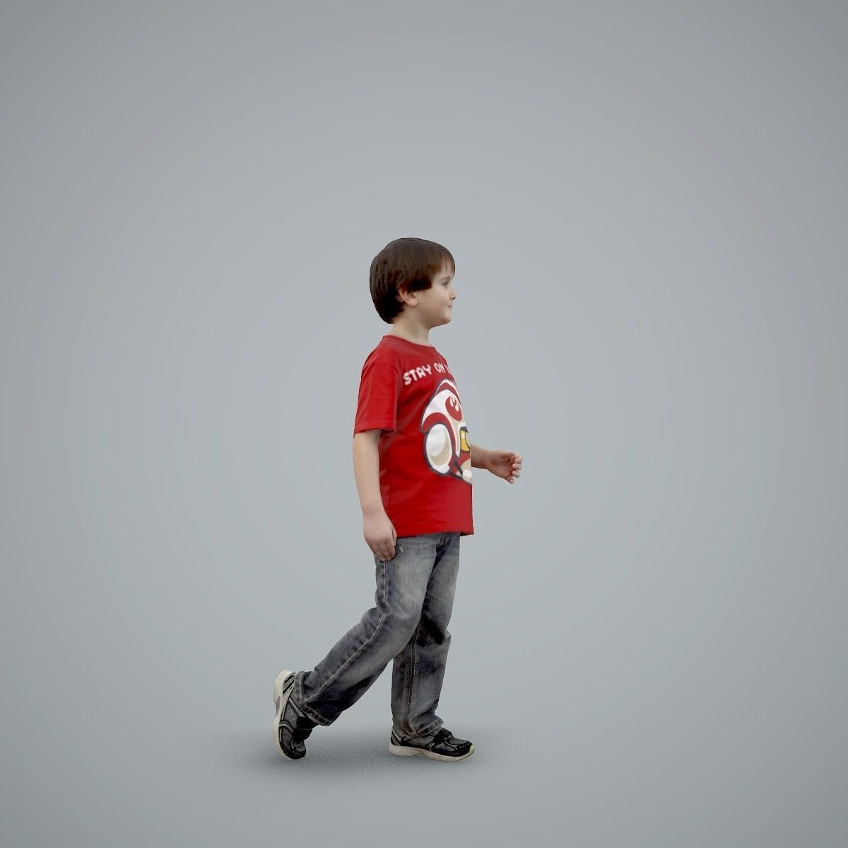 Casual Standing Boy Wearing Red T-Shirt CBoy0002-HD2-O03P01-S 3D model_22