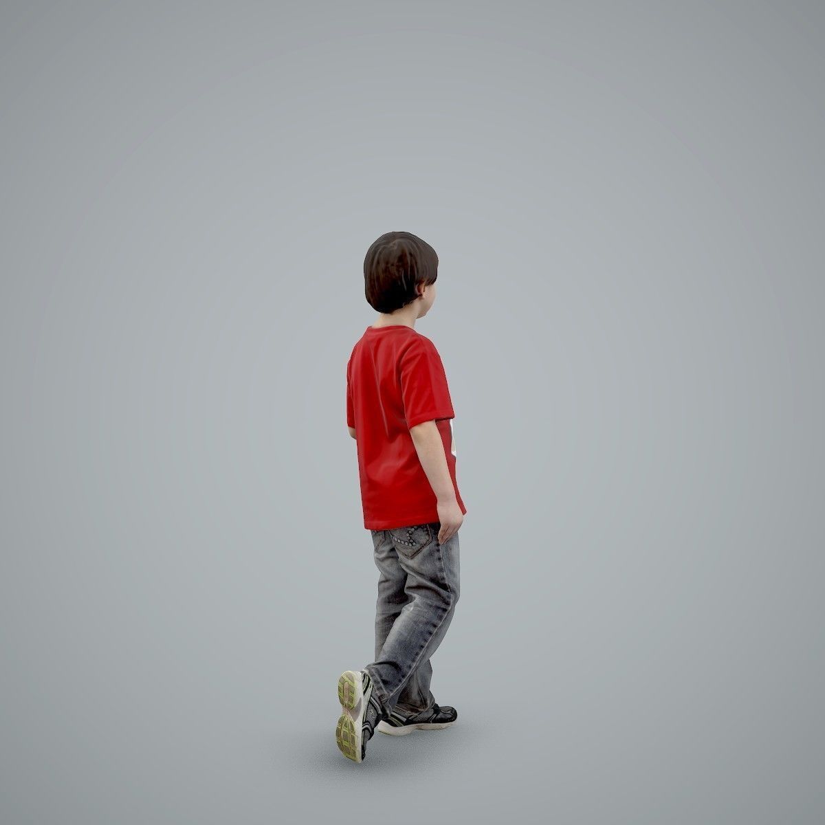 Casual Standing Boy Wearing Red T-Shirt CBoy0002-HD2-O03P01-S 3D model_39
