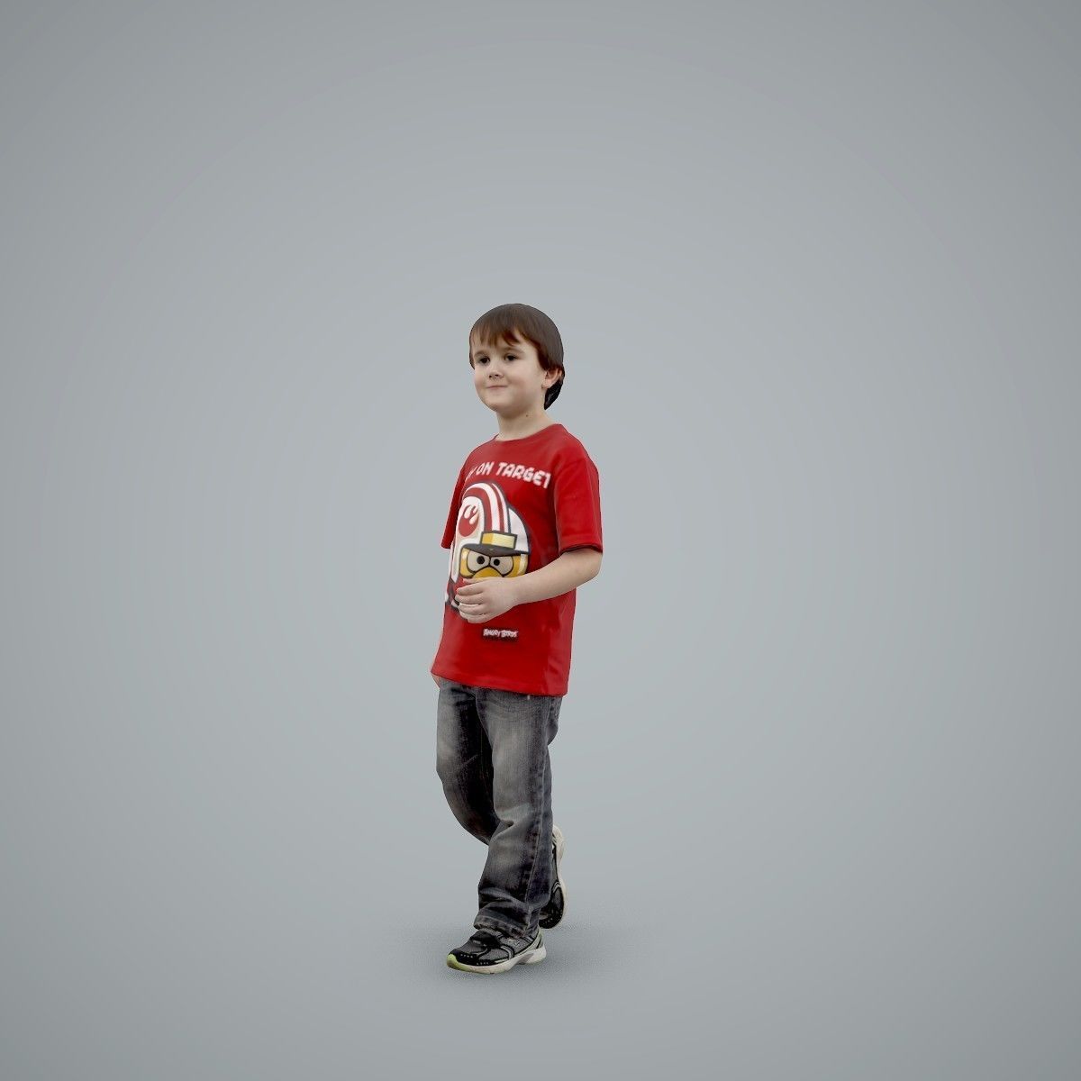 Casual Standing Boy Wearing Red T-Shirt CBoy0002-HD2-O03P01-S 3D model_19