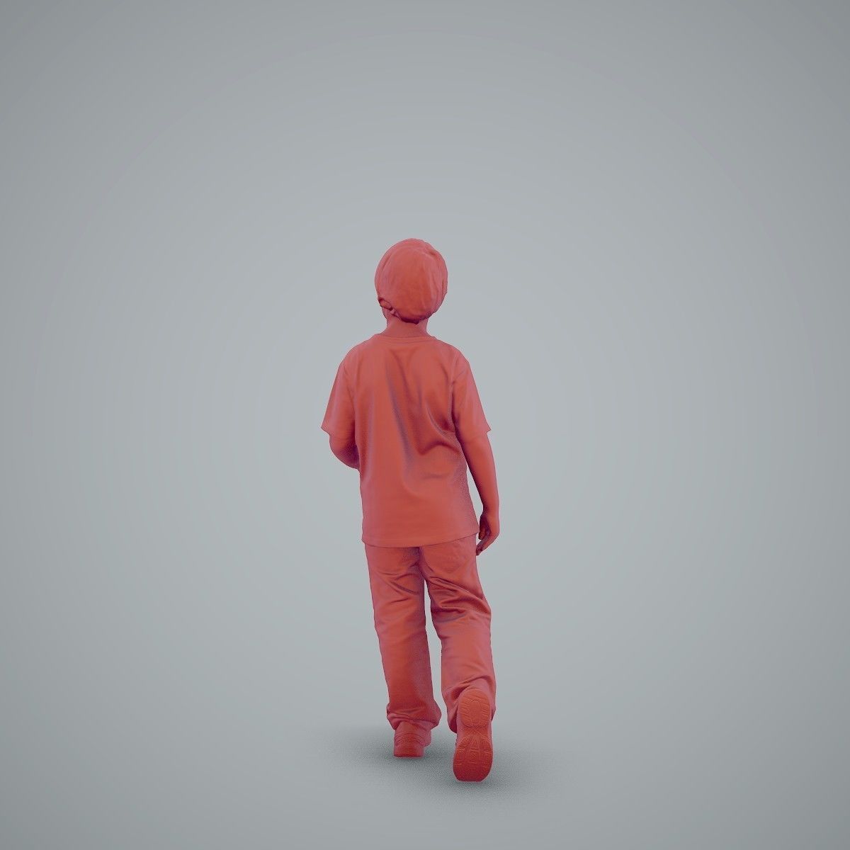 Casual Standing Boy Wearing Red T-Shirt CBoy0002-HD2-O03P01-S 3D model_33