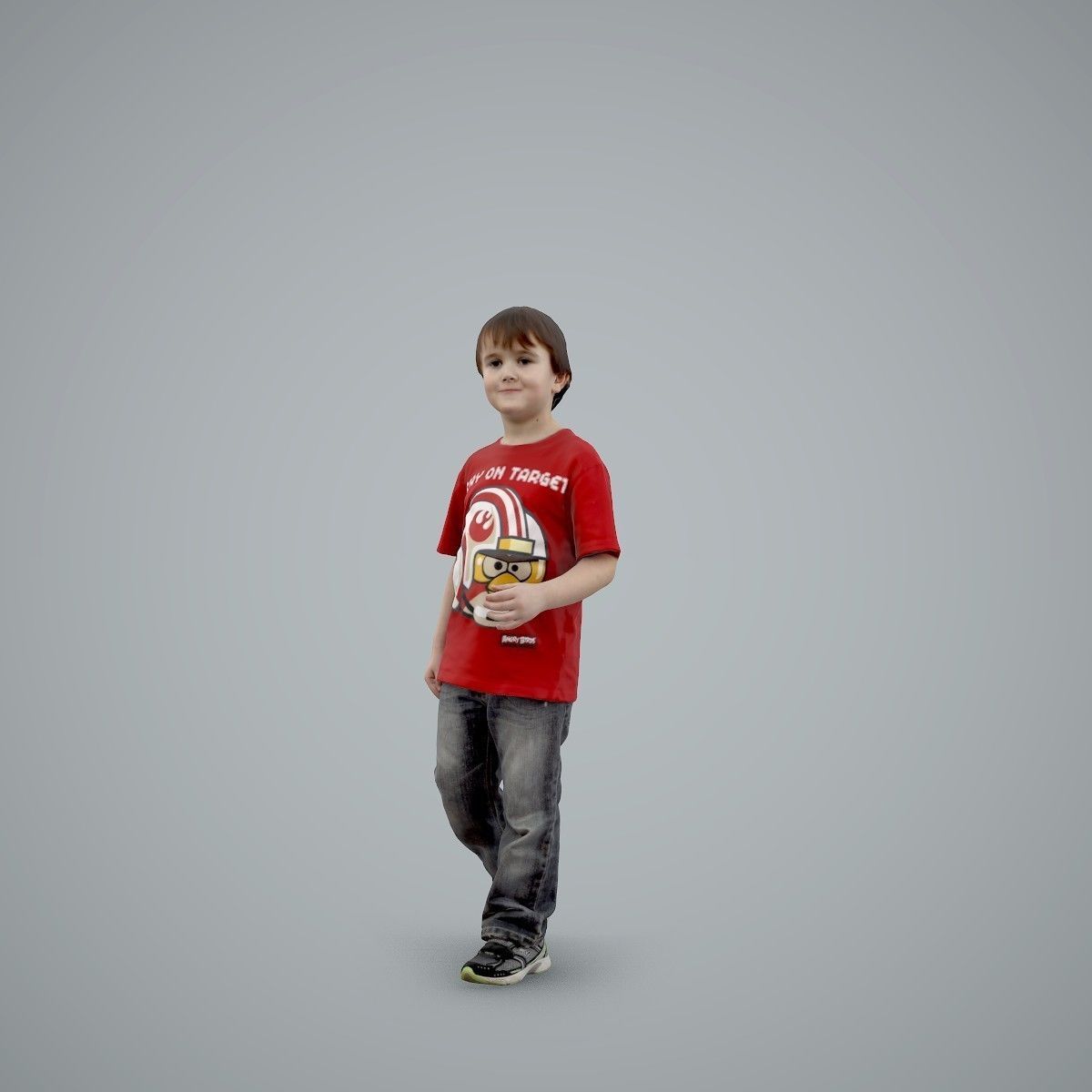 Casual Standing Boy Wearing Red T-Shirt CBoy0002-HD2-O03P01-S 3D model_17