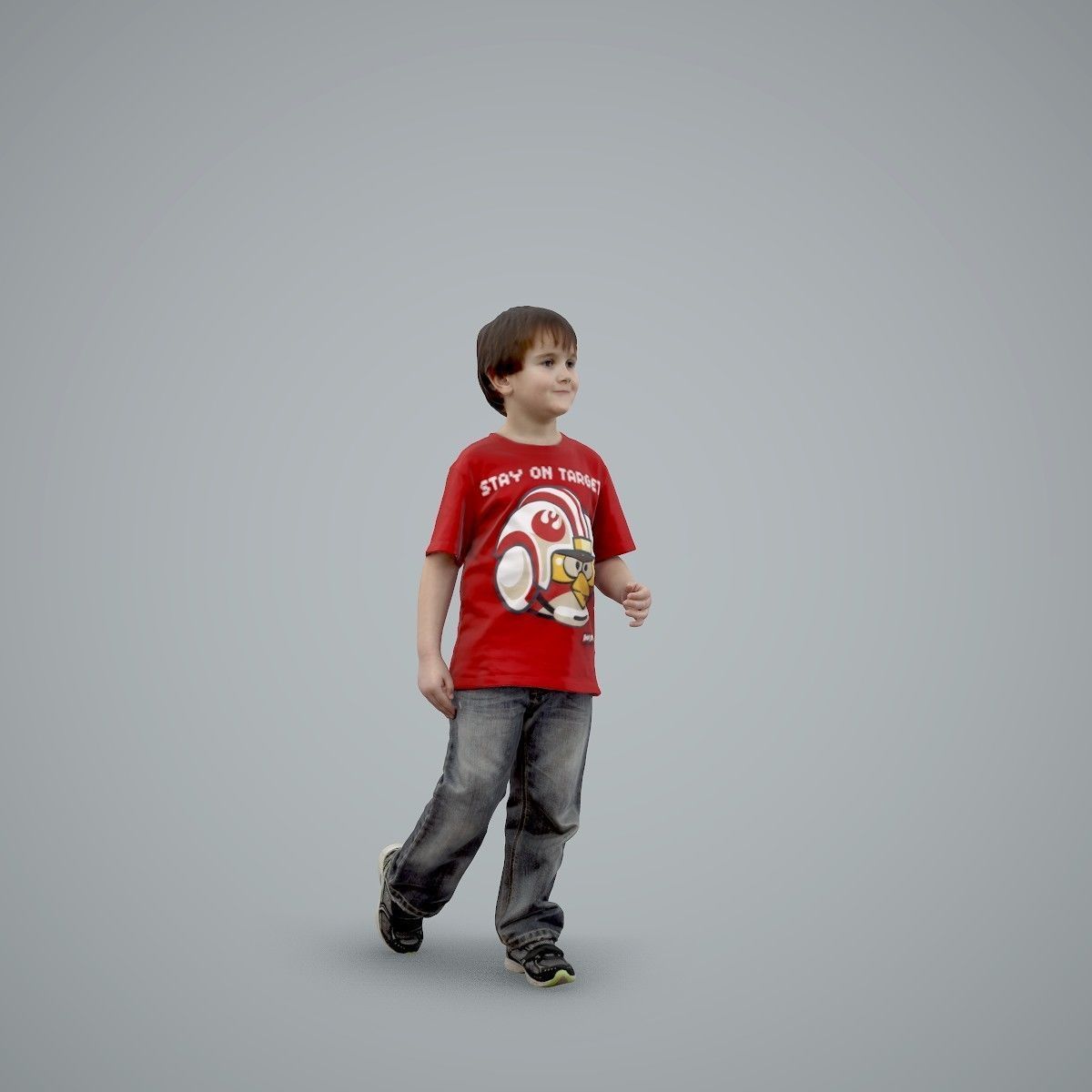 Casual Standing Boy Wearing Red T-Shirt CBoy0002-HD2-O03P01-S 3D model_48