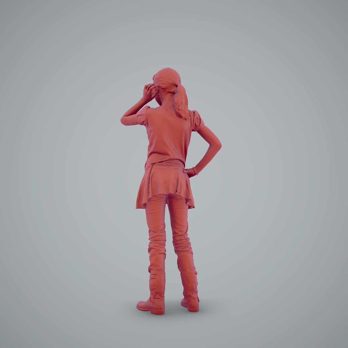 Standing Casual Girl Talking on the Phone CGirl0003-HD2-O02P01-S 3D model_39