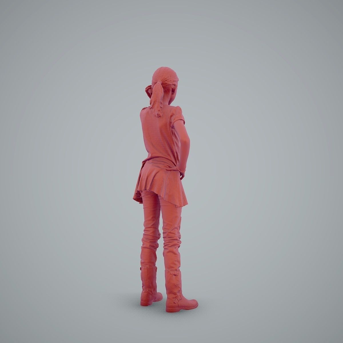 Standing Casual Girl Talking on the Phone CGirl0003-HD2-O02P01-S 3D model_25