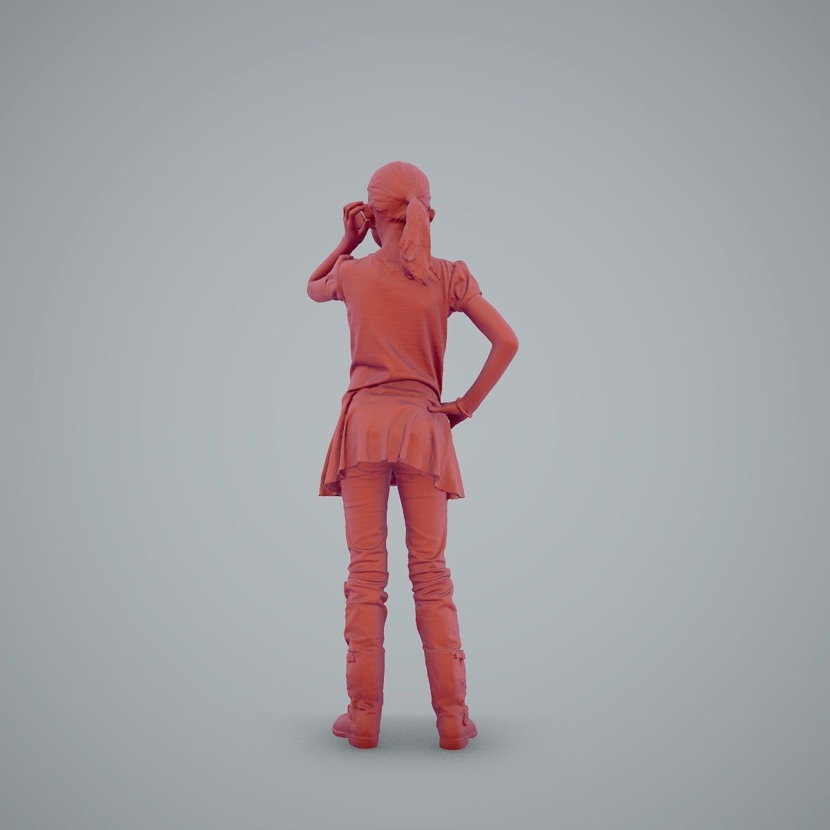 Standing Casual Girl Talking on the Phone CGirl0003-HD2-O02P01-S 3D model_71